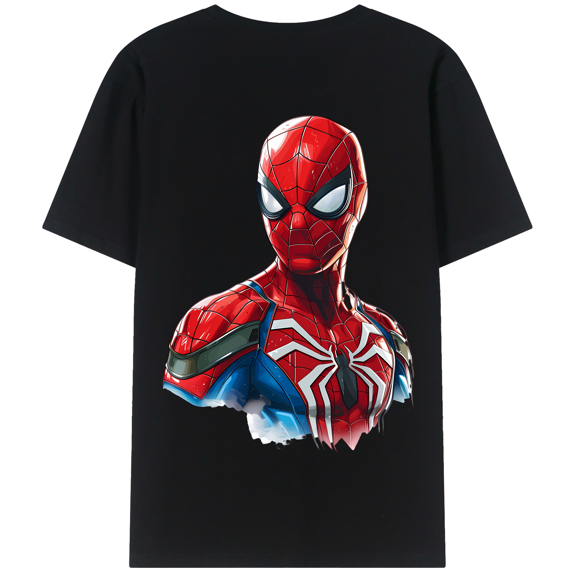 （画像用） Spider Man スパイダーマン 綿100％半袖Tシャツ（背面プリント）