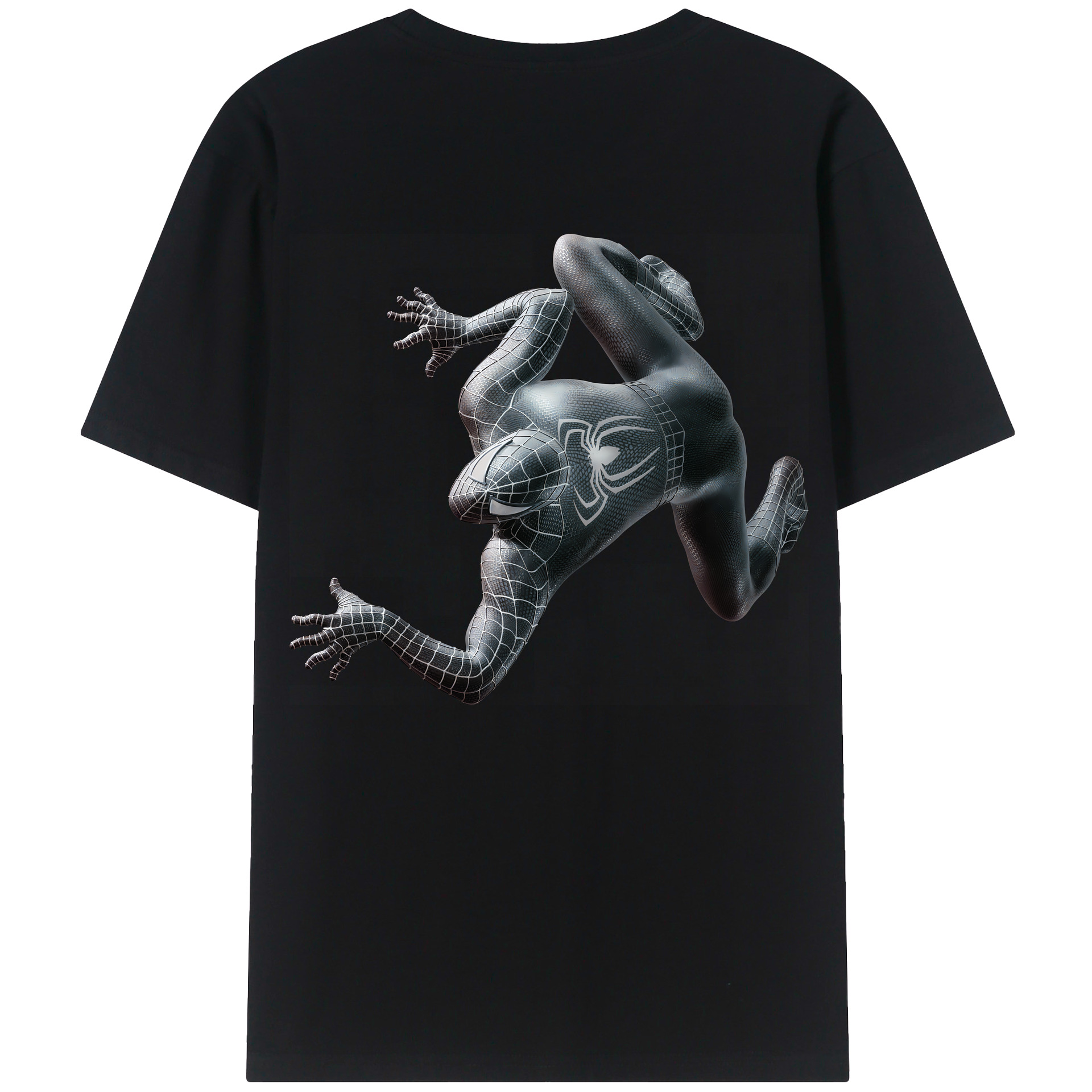 （画像用） Spider Man スパイダーマン 綿100％半袖Tシャツ（背面プリント）