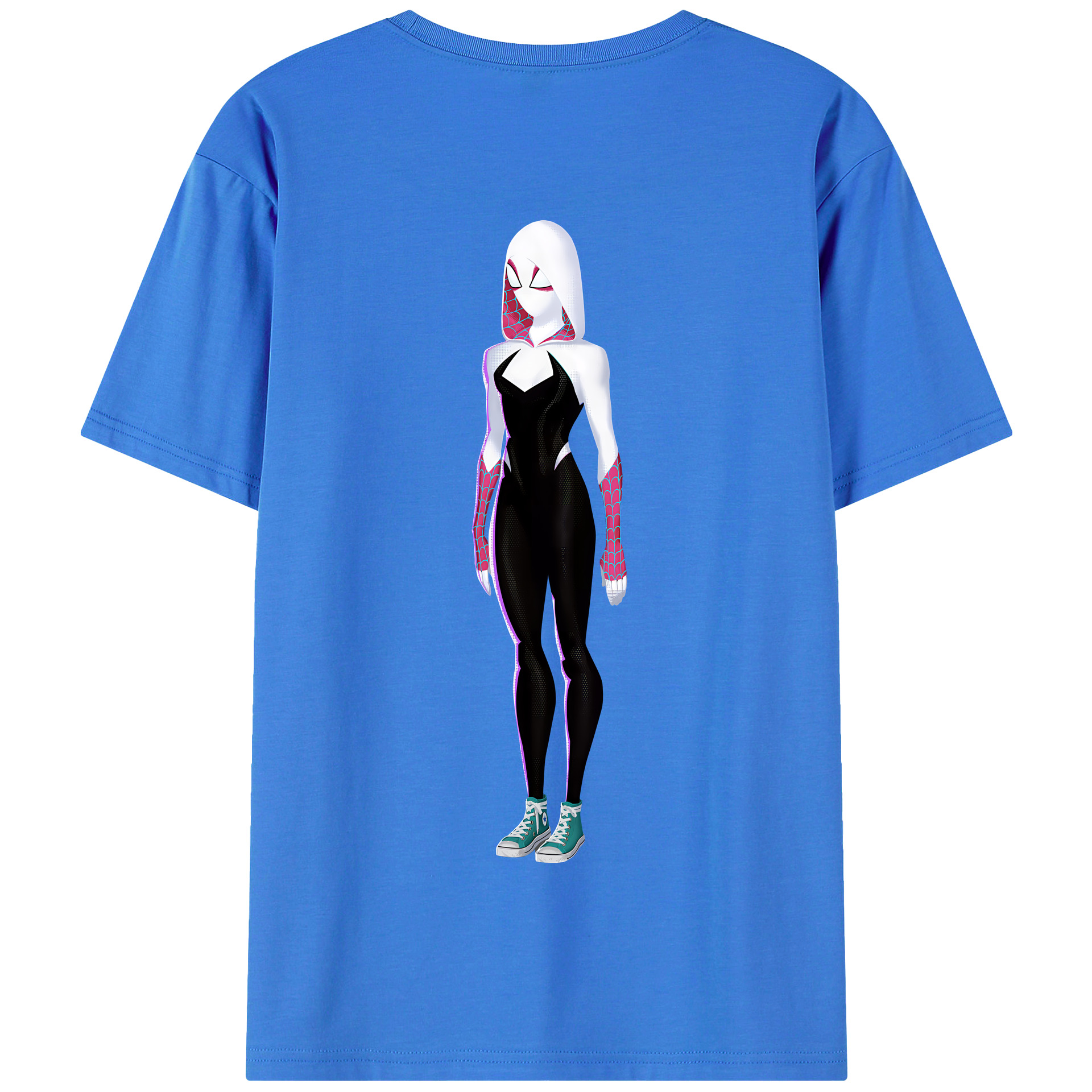 （画像用） Spider Man スパイダーマン 綿100％半袖Tシャツ（背面プリント）