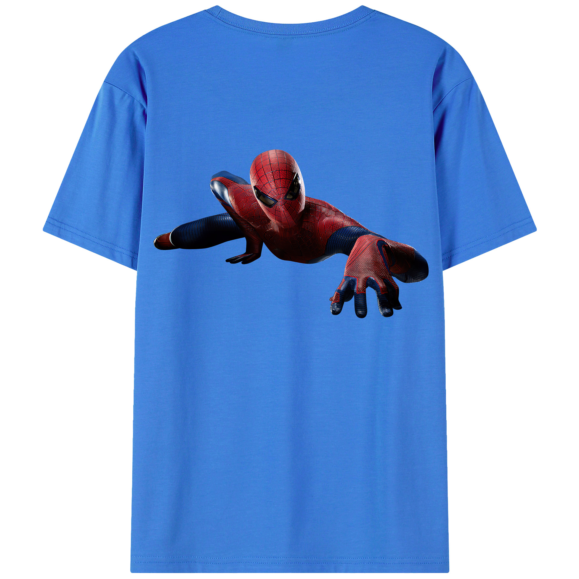 Spider Man スパイダーマン 綿100％半袖Tシャツ（背面プリント）