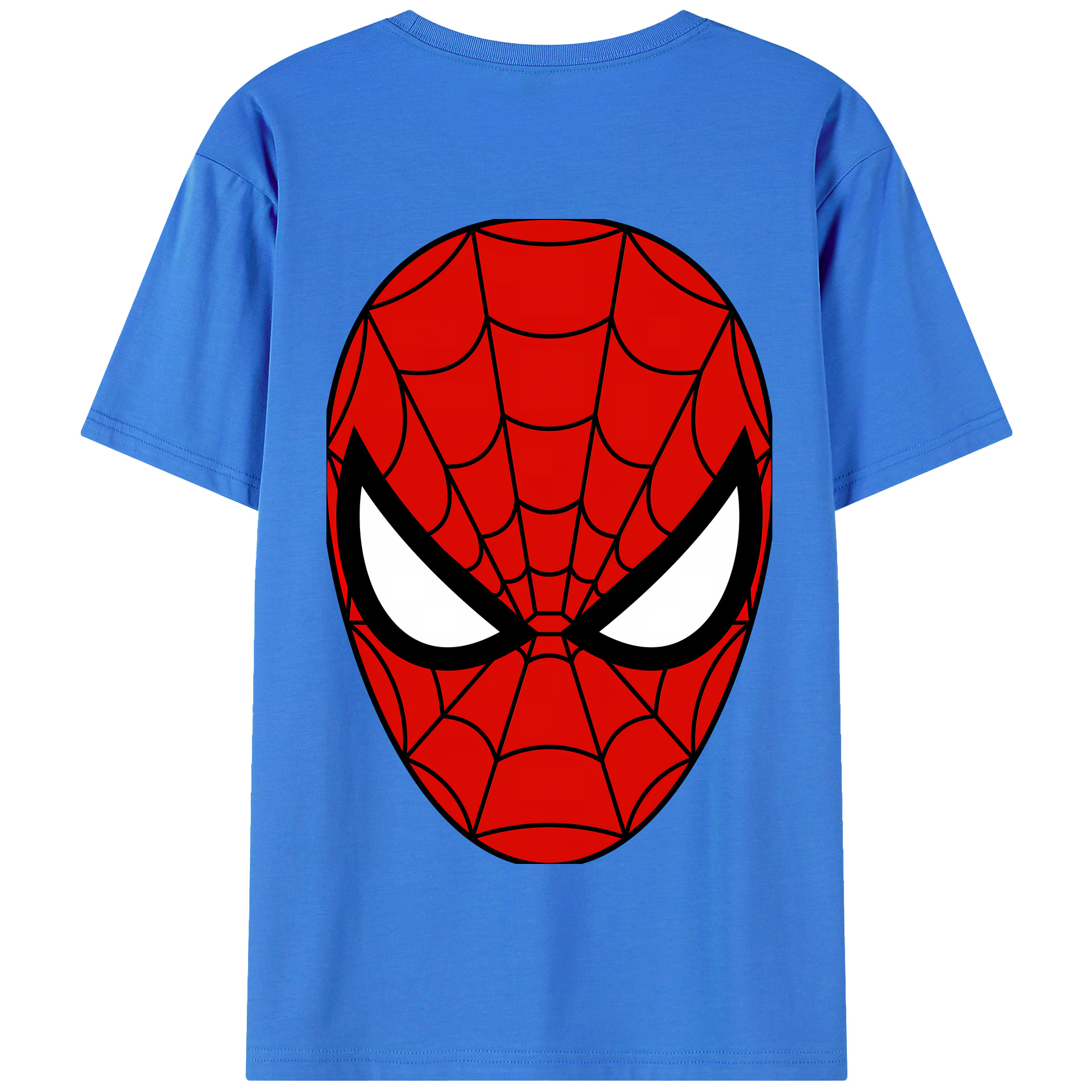 （画像用） Spider Man スパイダーマン 綿100％半袖Tシャツ（背面プリント）