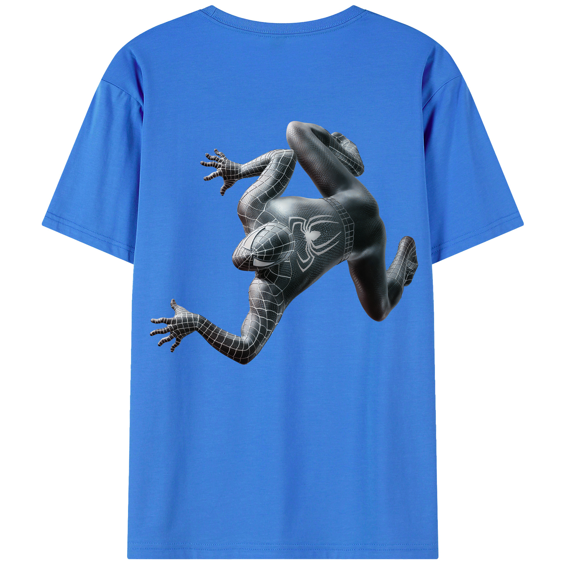（画像用） Spider Man スパイダーマン 綿100％半袖Tシャツ（背面プリント）