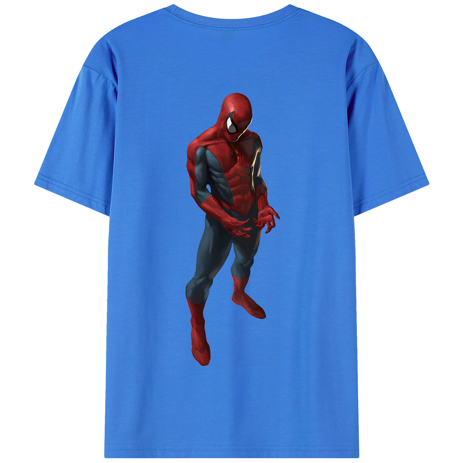 Spider Man スパイダーマン 綿100％半袖Tシャツ（背面プリント）
