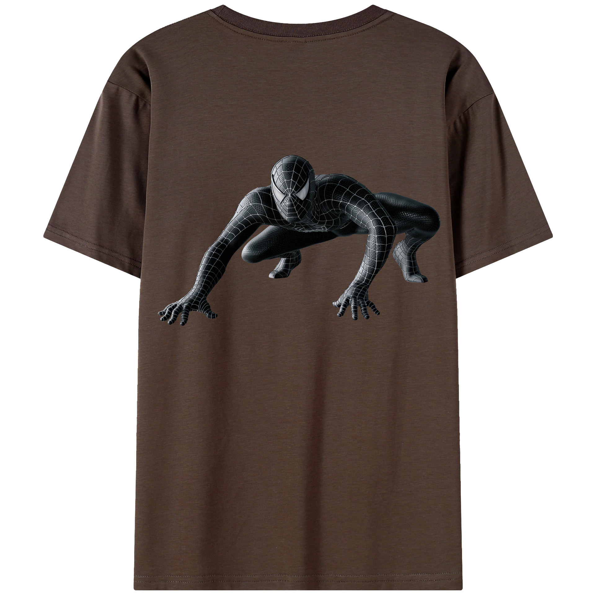 （画像用） Spider Man スパイダーマン 綿100％半袖Tシャツ（背面プリント）