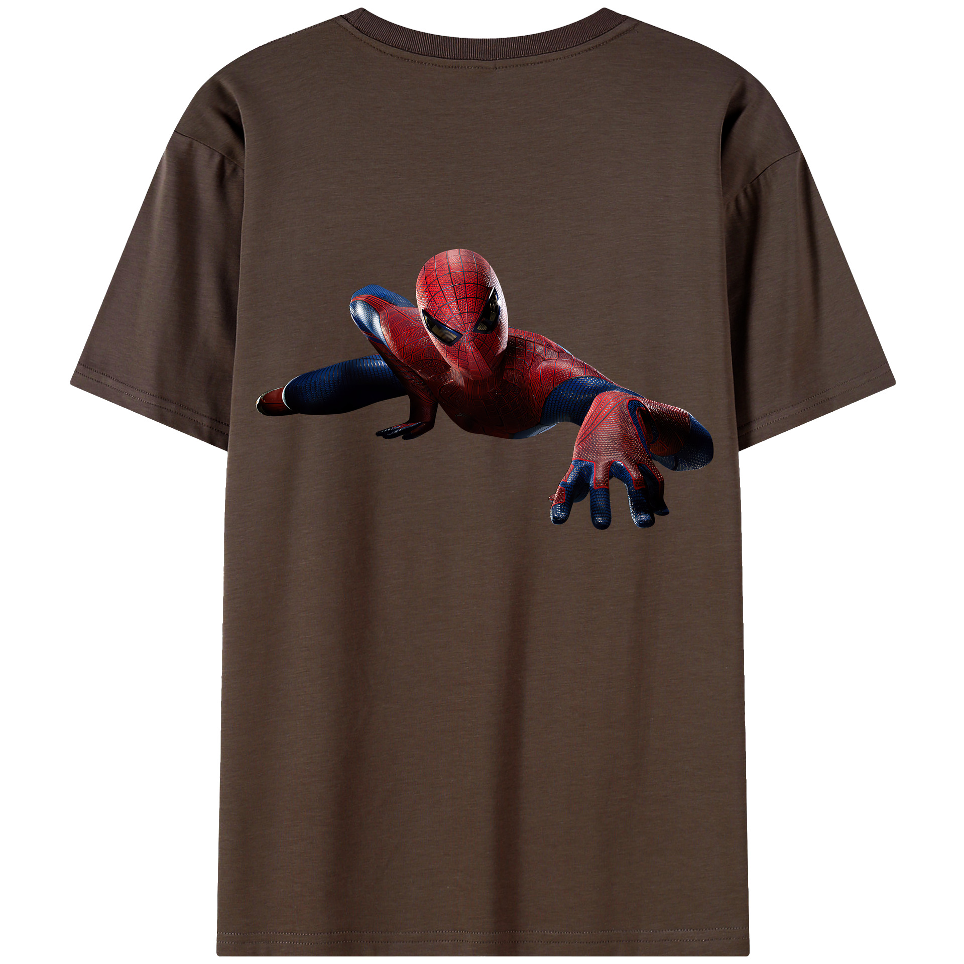 Spider Man スパイダーマン 綿100％半袖Tシャツ（背面プリント）