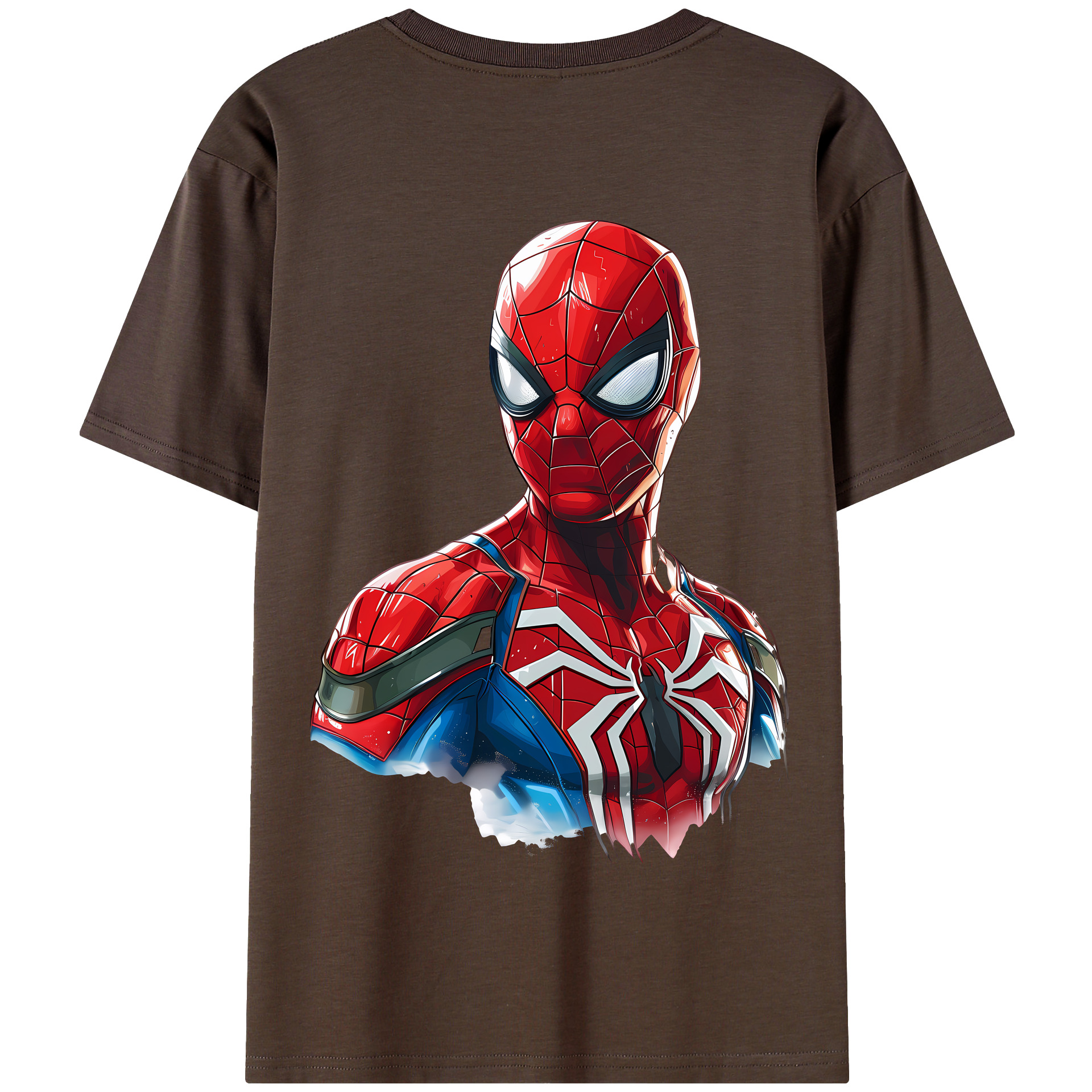 （画像用） Spider Man スパイダーマン 綿100％半袖Tシャツ（背面プリント）