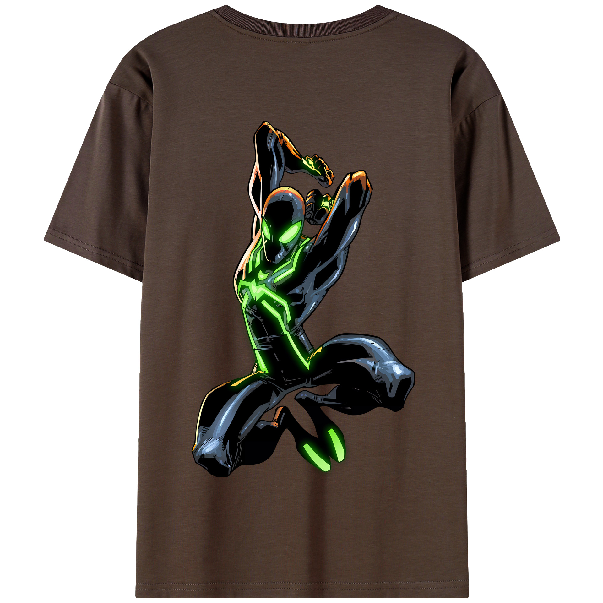 （画像用） Spider Man スパイダーマン 綿100％半袖Tシャツ（背面プリント）