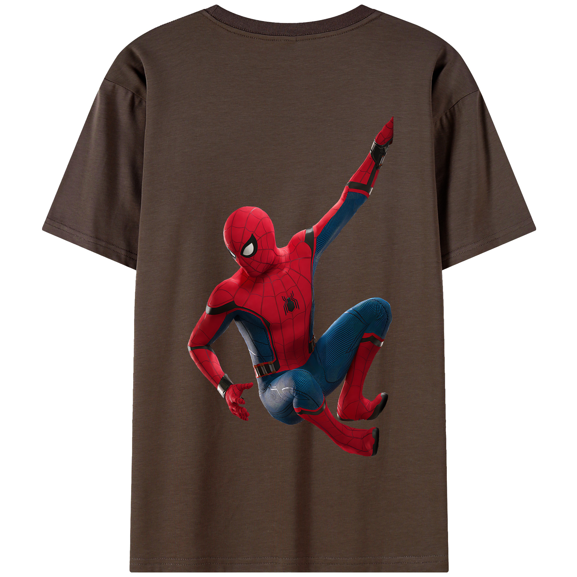 Spider Man スパイダーマン 綿100％半袖Tシャツ（背面プリント）