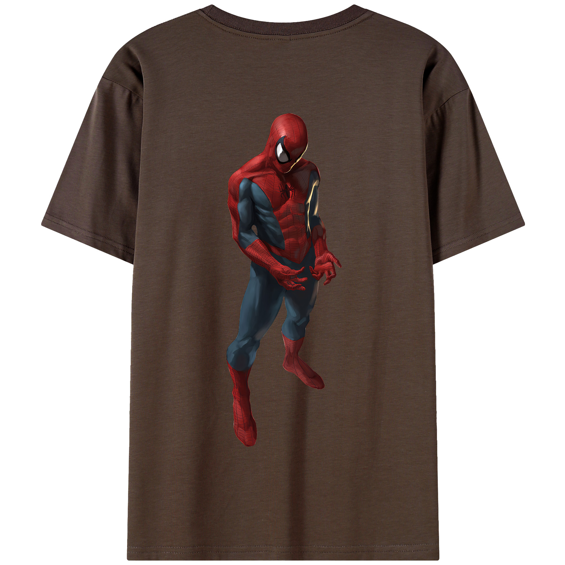 Spider Man スパイダーマン 綿100％半袖Tシャツ（背面プリント）
