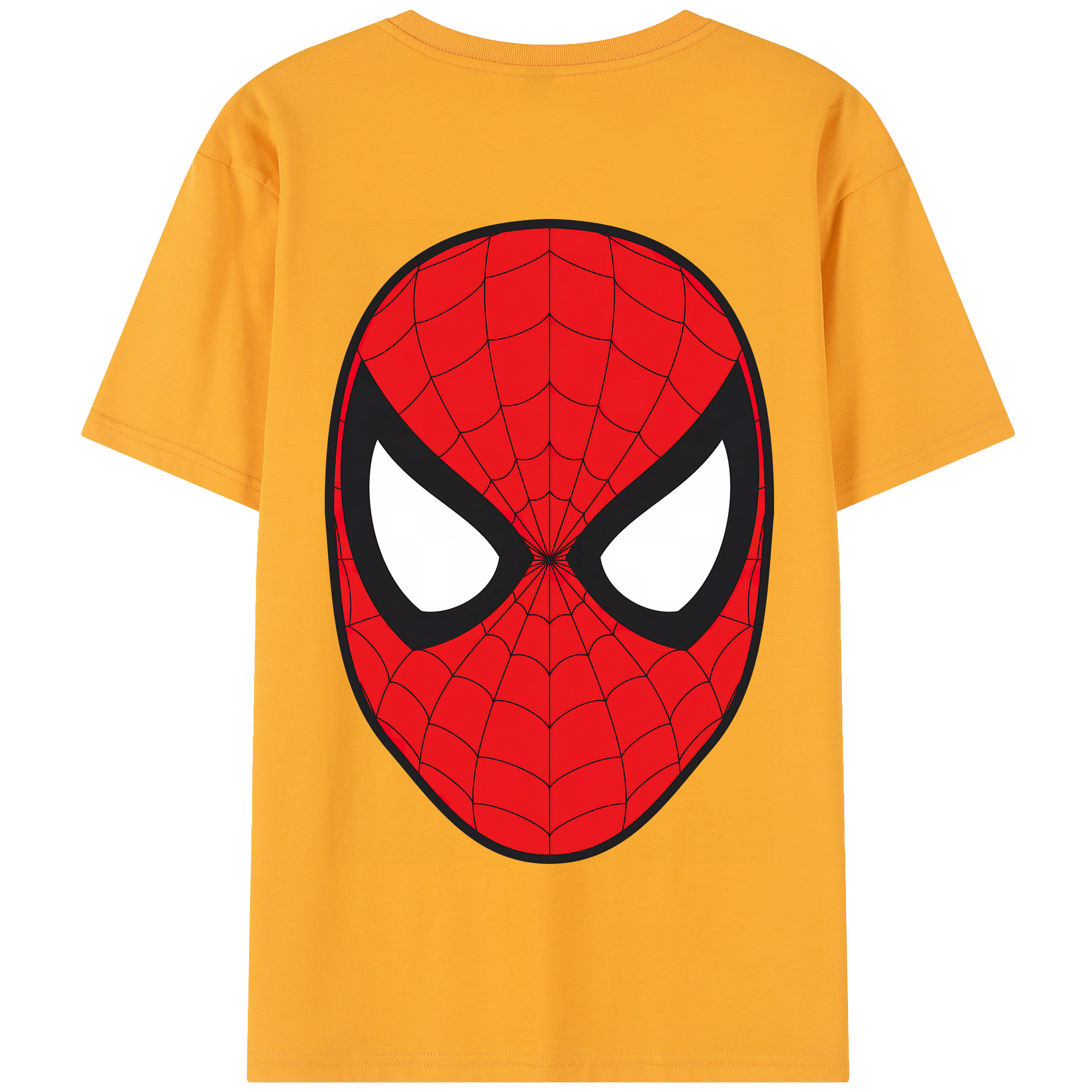 （画像用） Spider Man スパイダーマン 綿100％半袖Tシャツ（背面プリント）