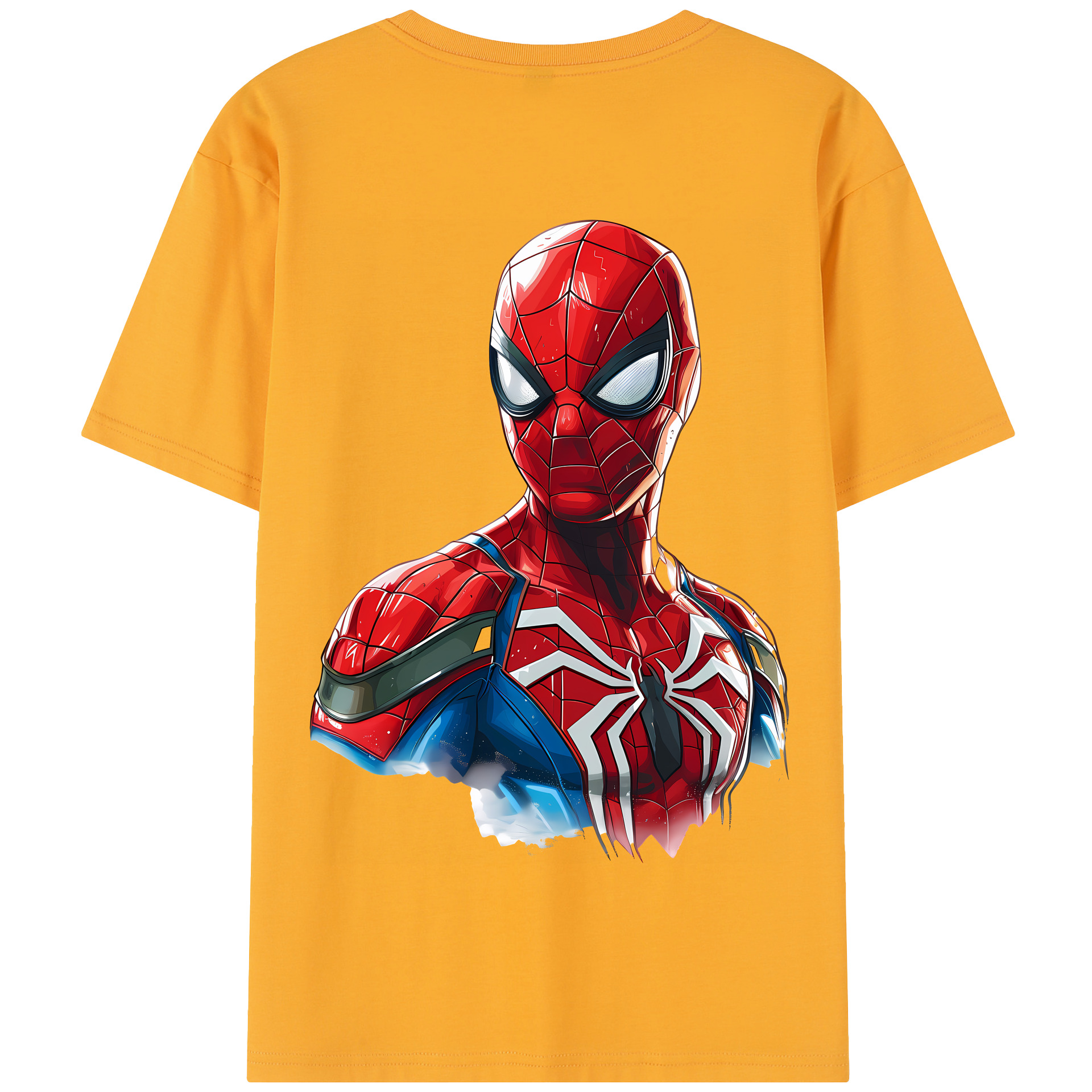 （画像用） Spider Man スパイダーマン 綿100％半袖Tシャツ（背面プリント）
