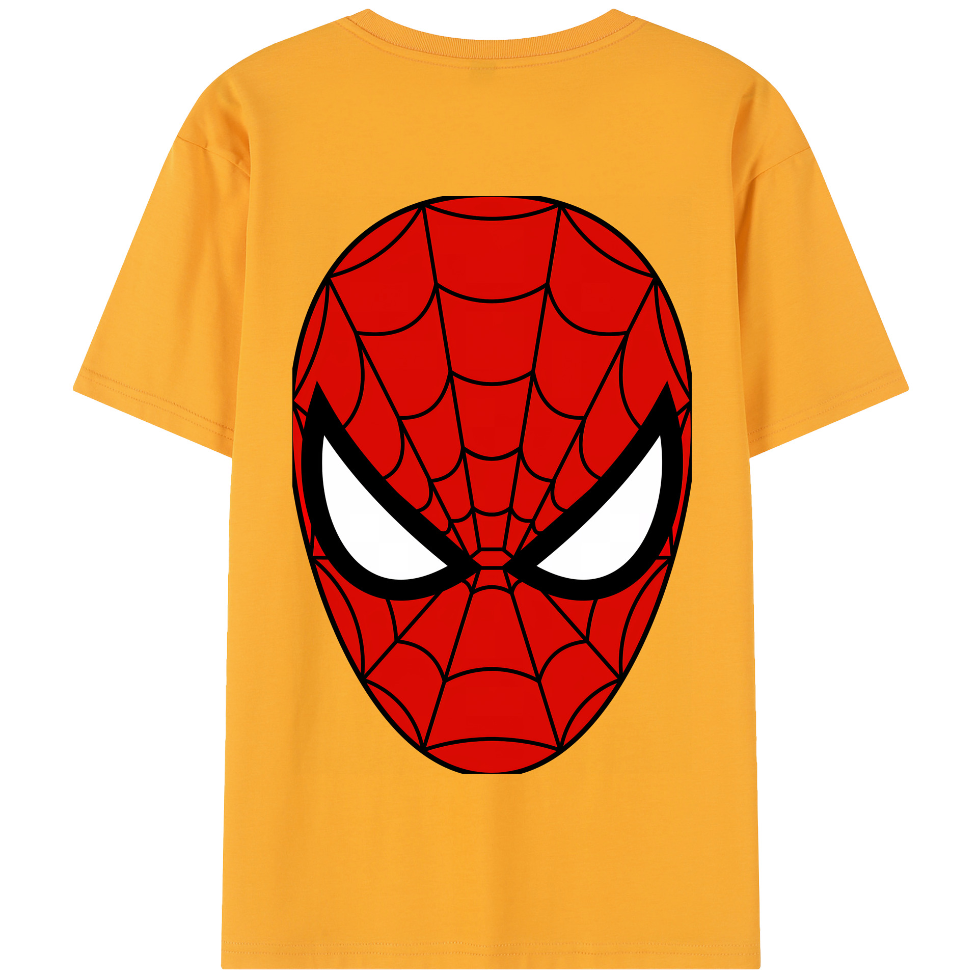（画像用） Spider Man スパイダーマン 綿100％半袖Tシャツ（背面プリント）
