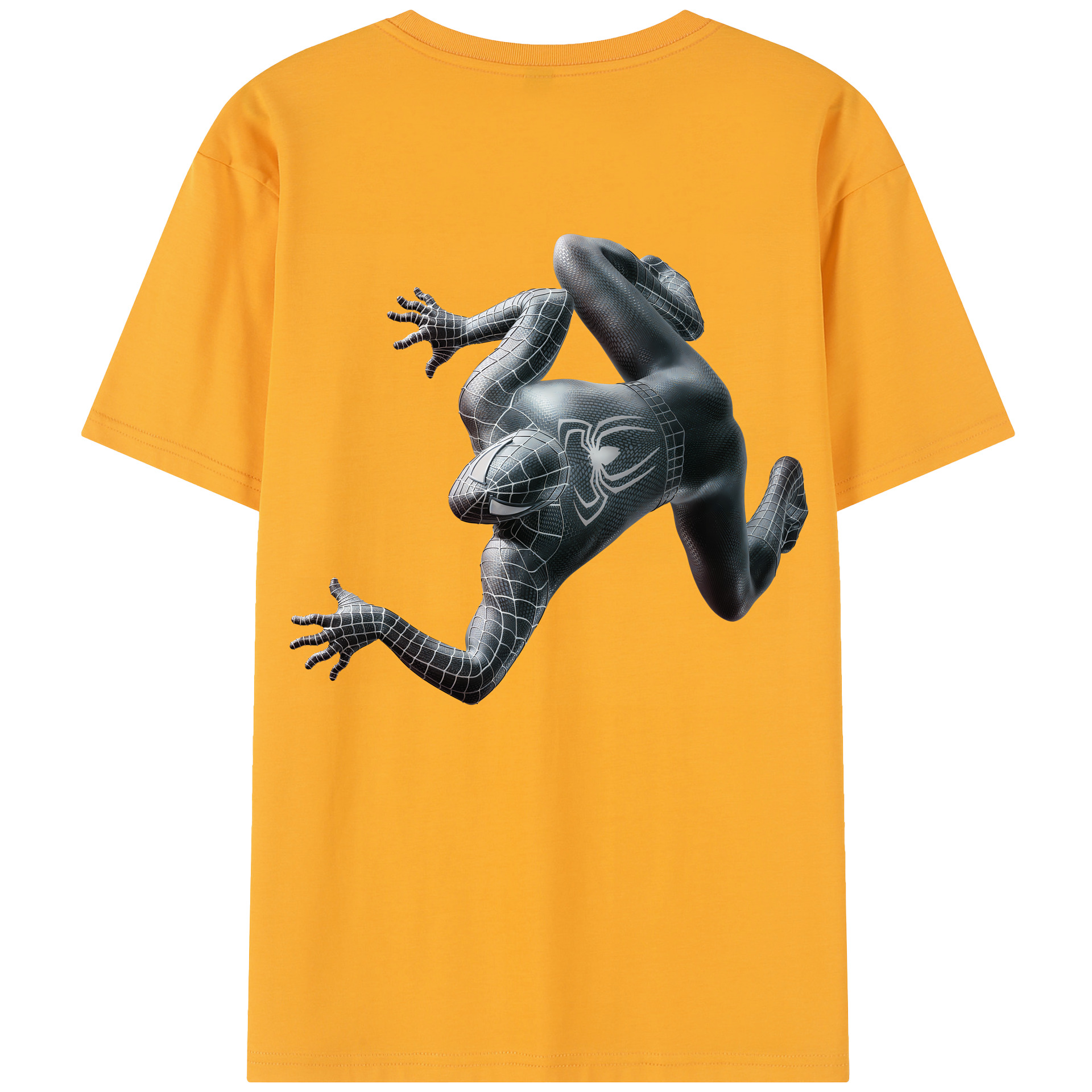 （画像用） Spider Man スパイダーマン 綿100％半袖Tシャツ（背面プリント）