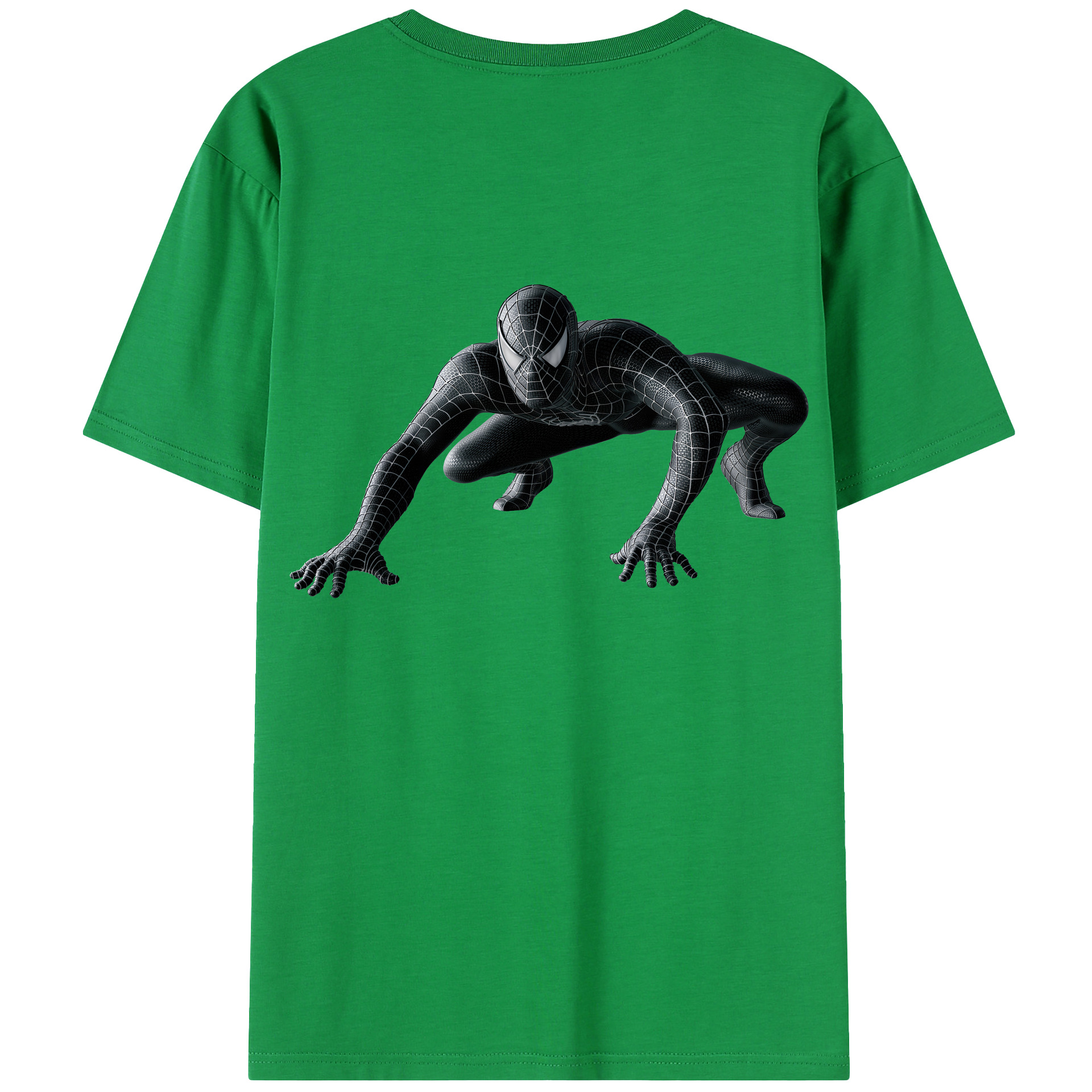 （画像用） Spider Man スパイダーマン 綿100％半袖Tシャツ（背面プリント）