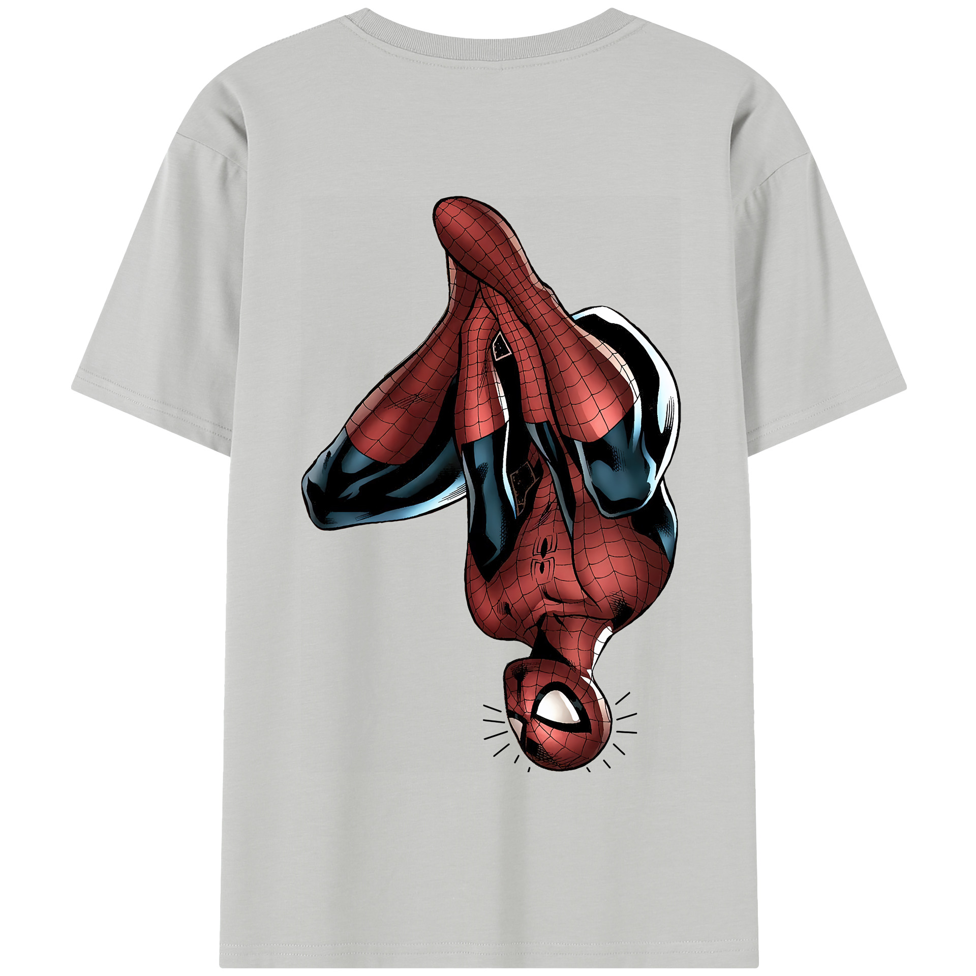 （画像用） Spider Man スパイダーマン 綿100％半袖Tシャツ（背面プリント）