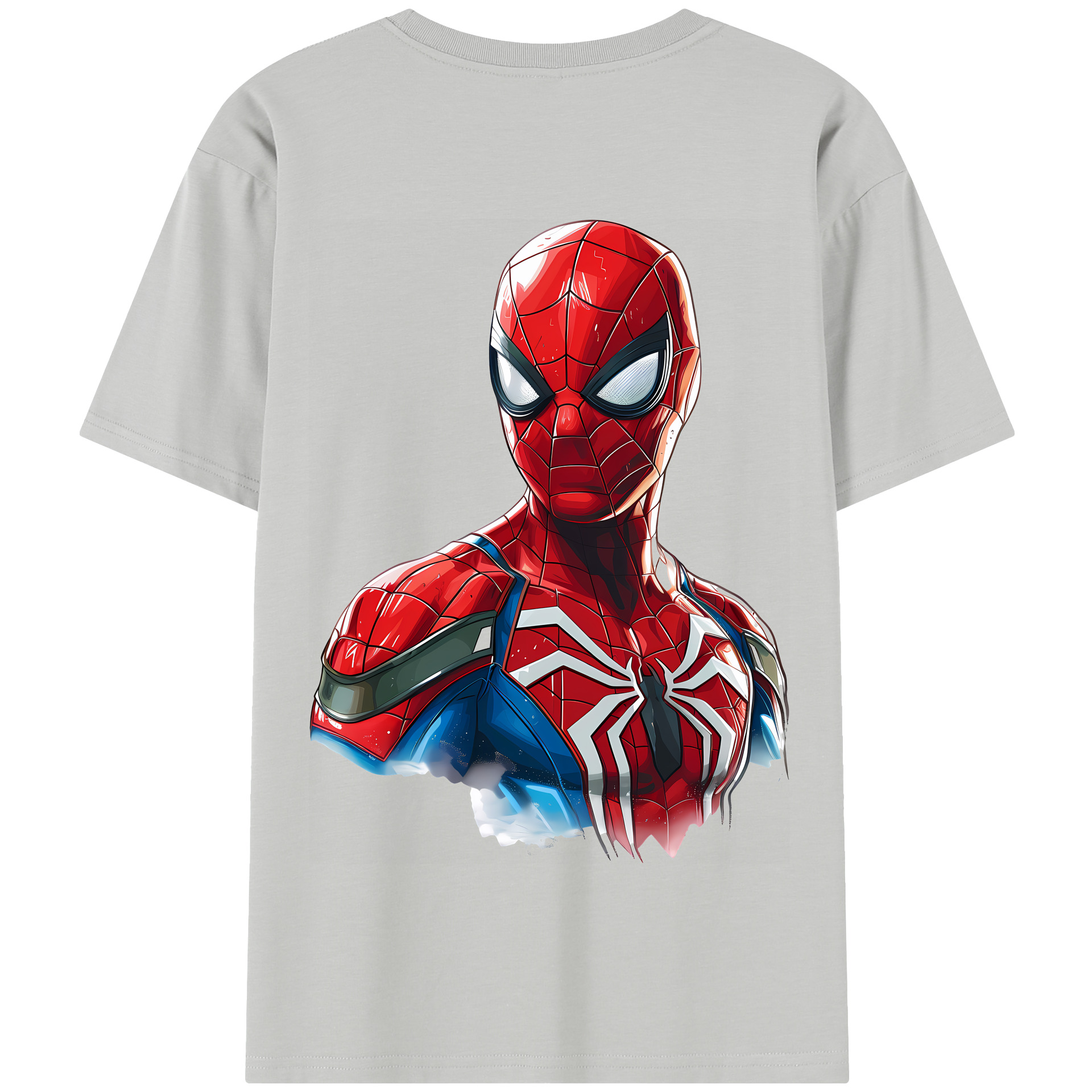 （画像用） Spider Man スパイダーマン 綿100％半袖Tシャツ（背面プリント）