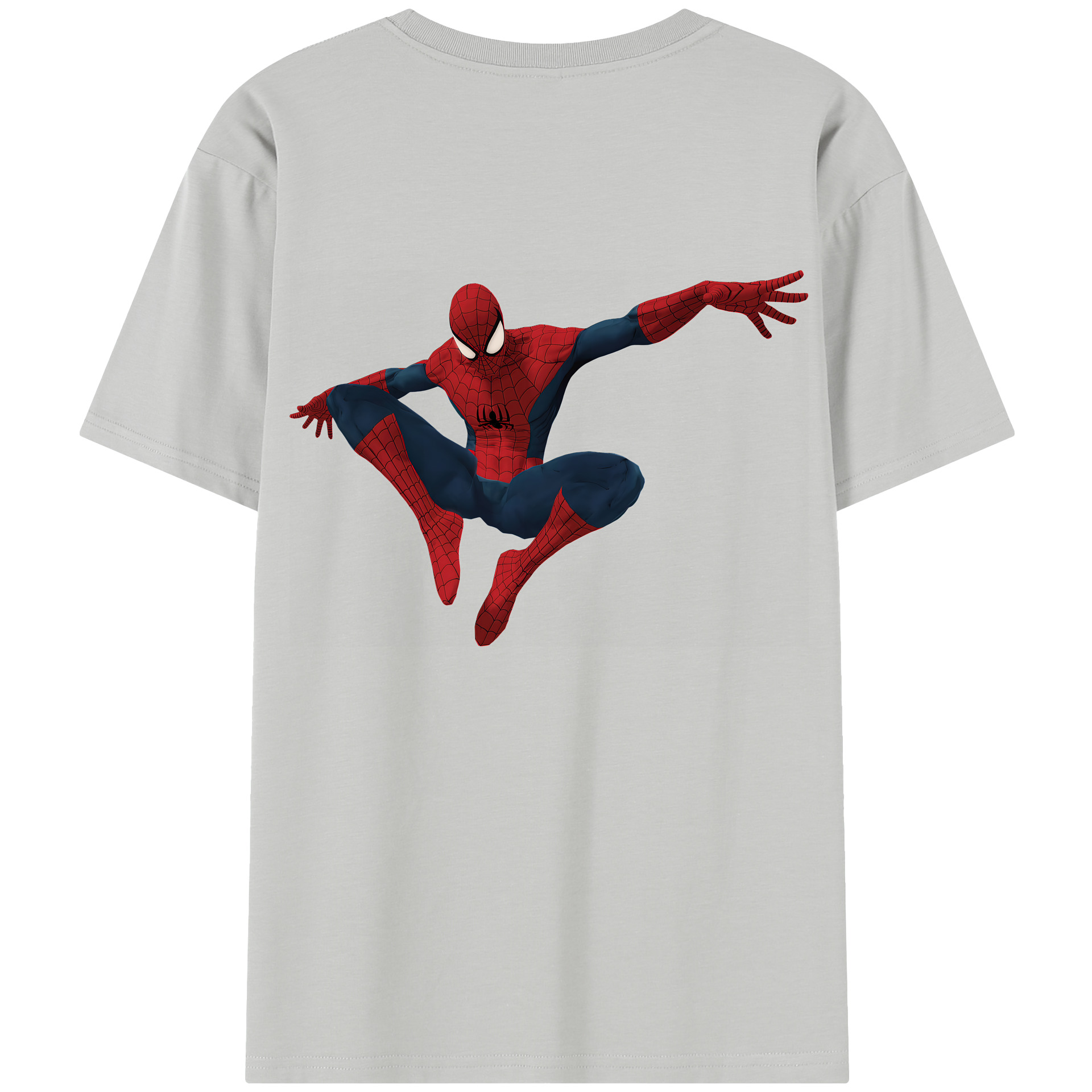（画像用） Spider Man スパイダーマン 綿100％半袖Tシャツ（背面プリント）