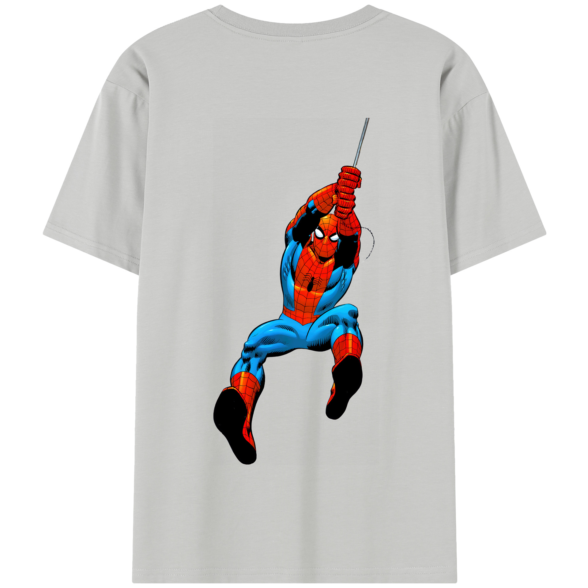（画像用） Spider Man スパイダーマン 綿100％半袖Tシャツ（背面プリント）