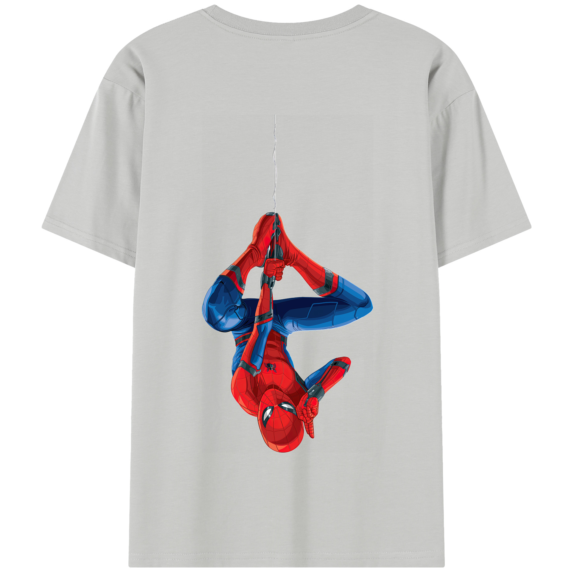 （画像用） Spider Man スパイダーマン 綿100％半袖Tシャツ（背面プリント）
