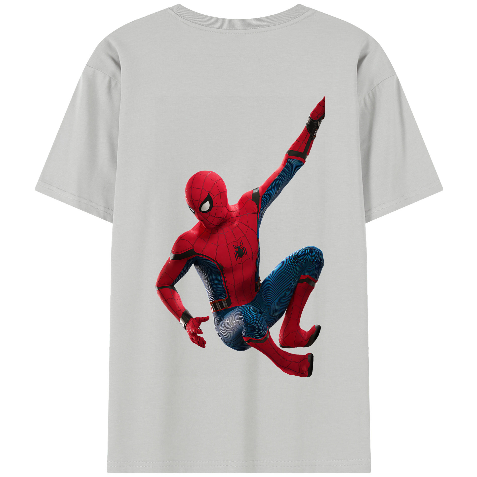 Spider Man スパイダーマン 綿100％半袖Tシャツ（背面プリント）