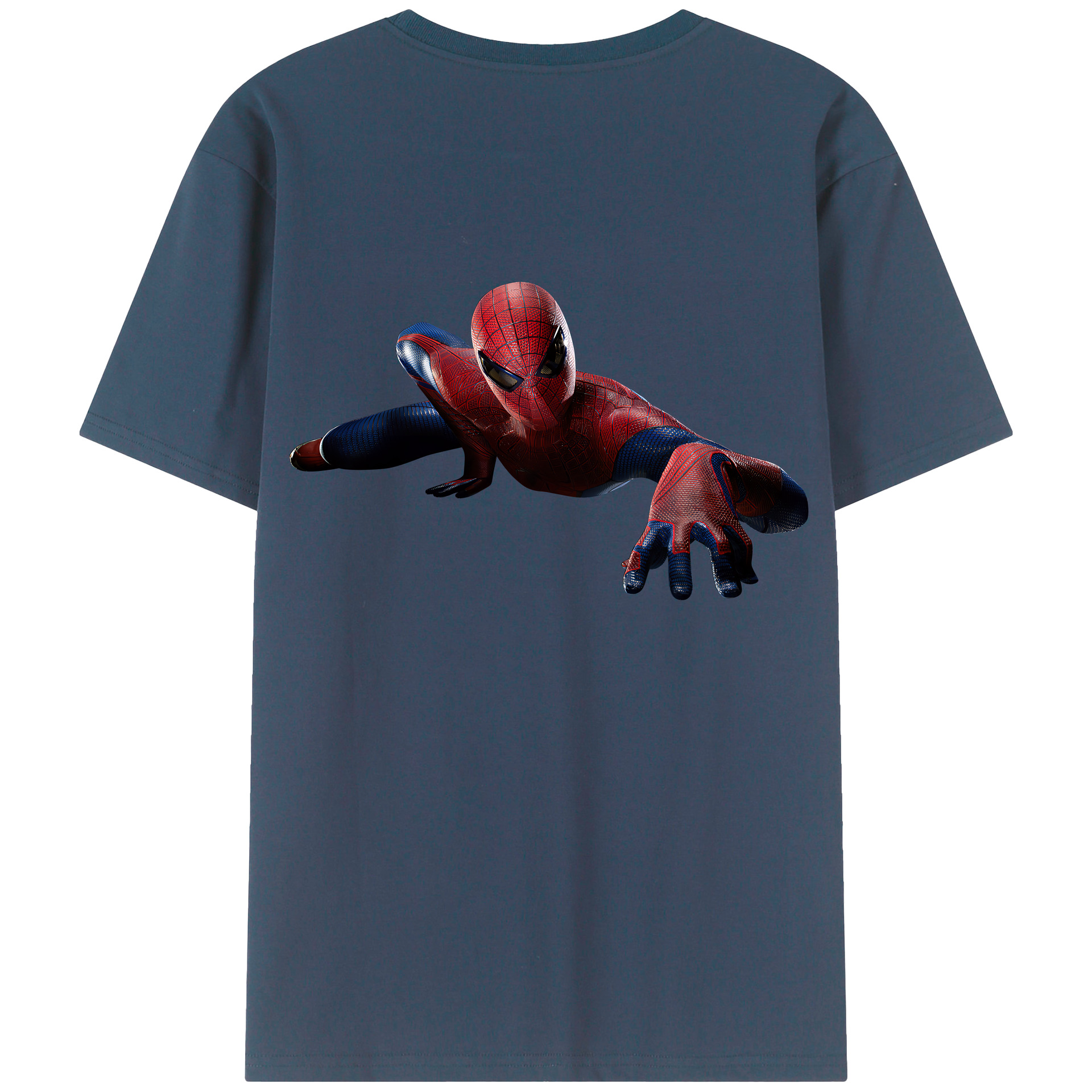Spider Man スパイダーマン 綿100％半袖Tシャツ（背面プリント）