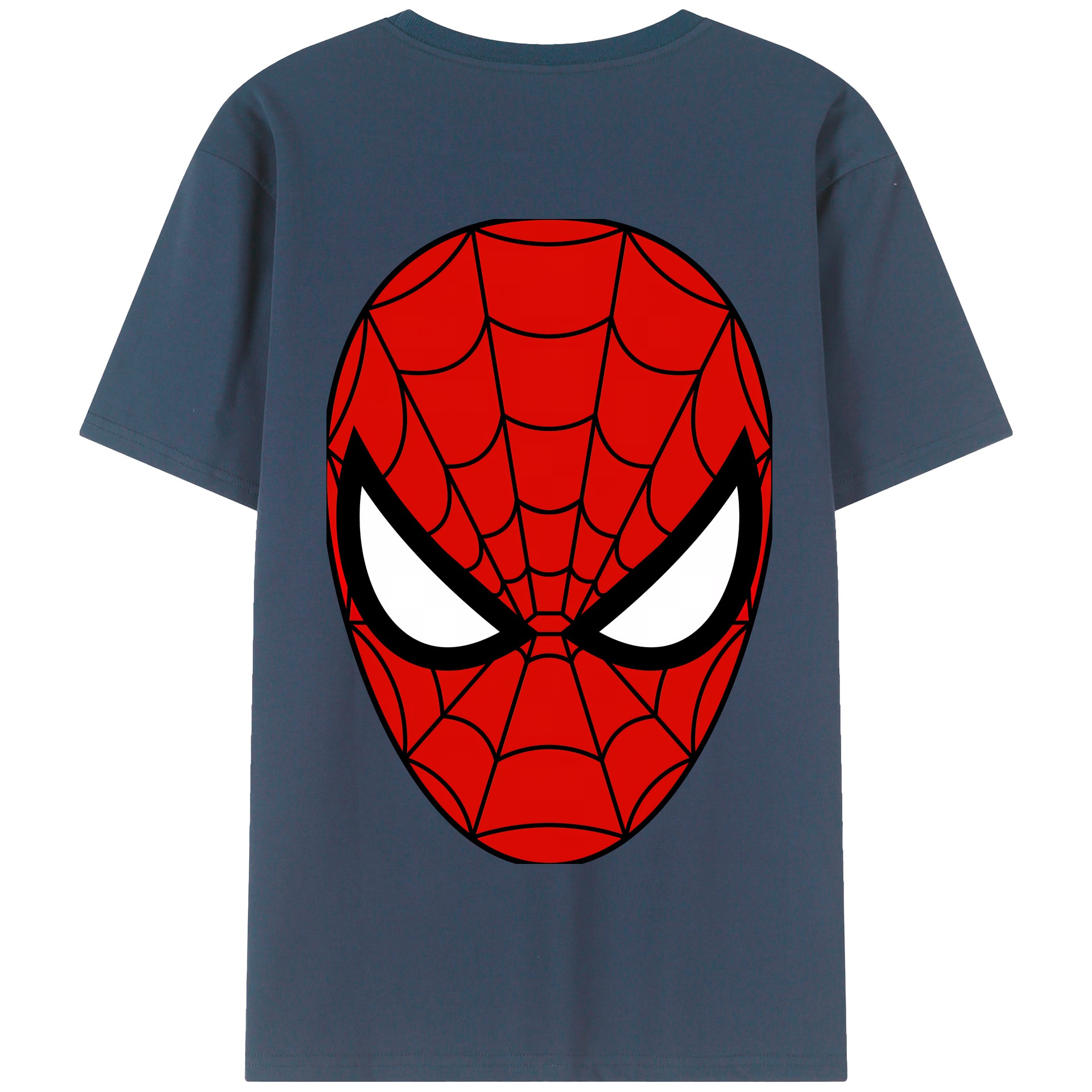 （画像用） Spider Man スパイダーマン 綿100％半袖Tシャツ（背面プリント）