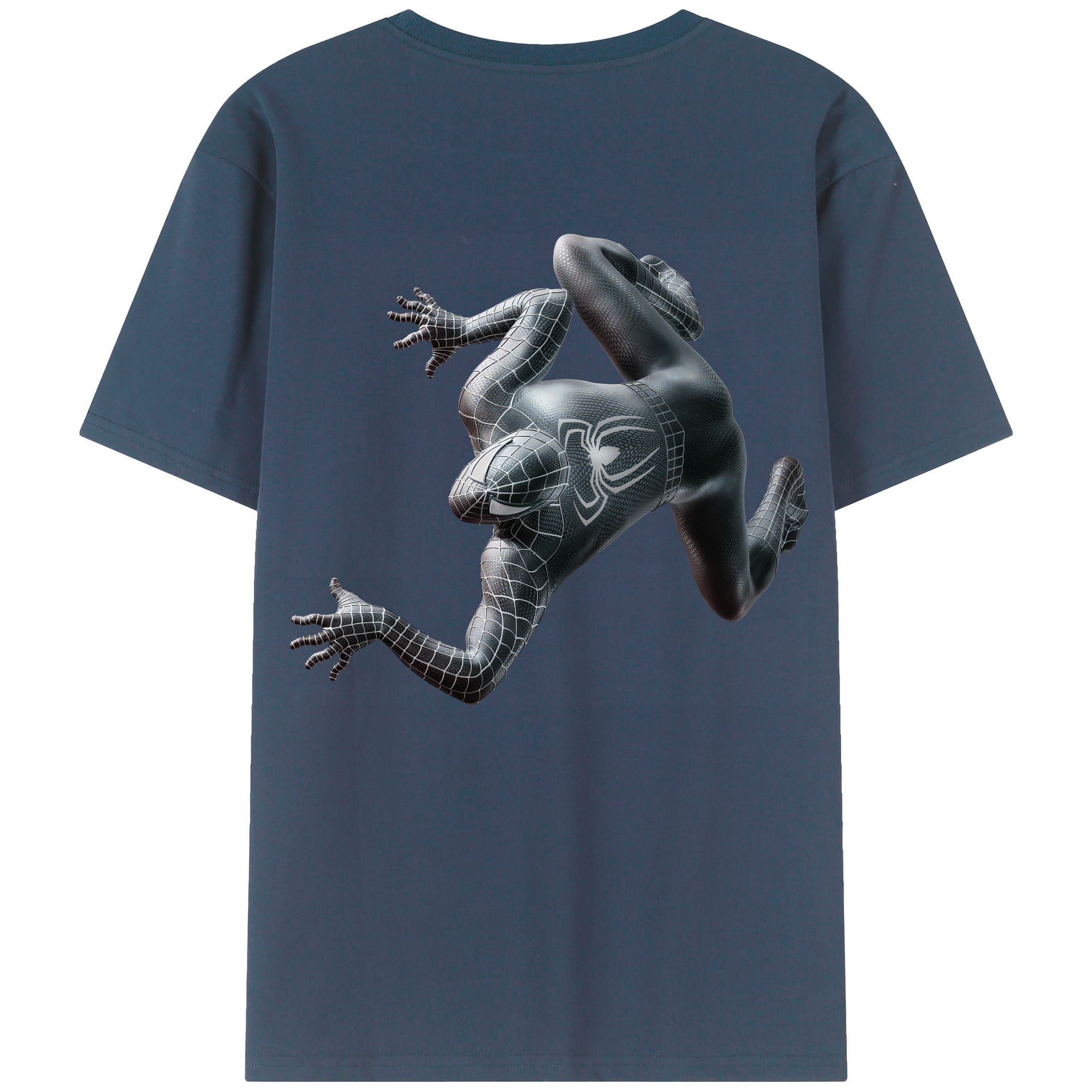 （画像用） Spider Man スパイダーマン 綿100％半袖Tシャツ（背面プリント）