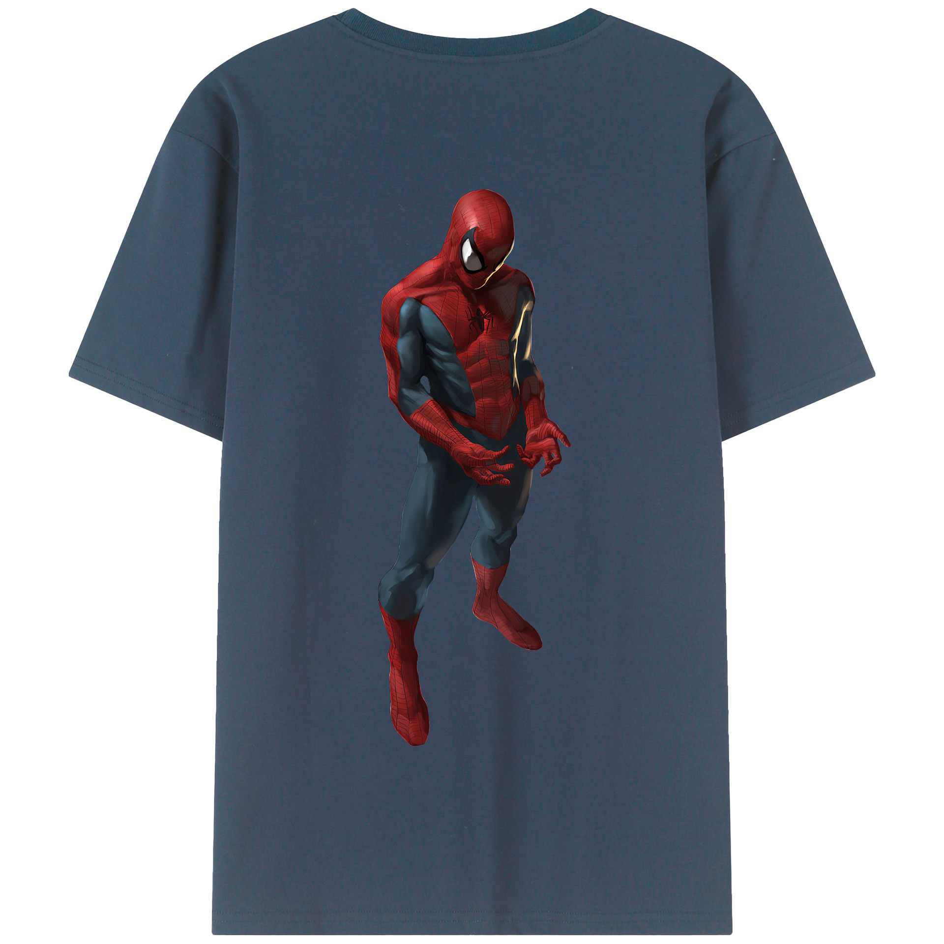 Spider Man スパイダーマン 綿100％半袖Tシャツ（背面プリント）