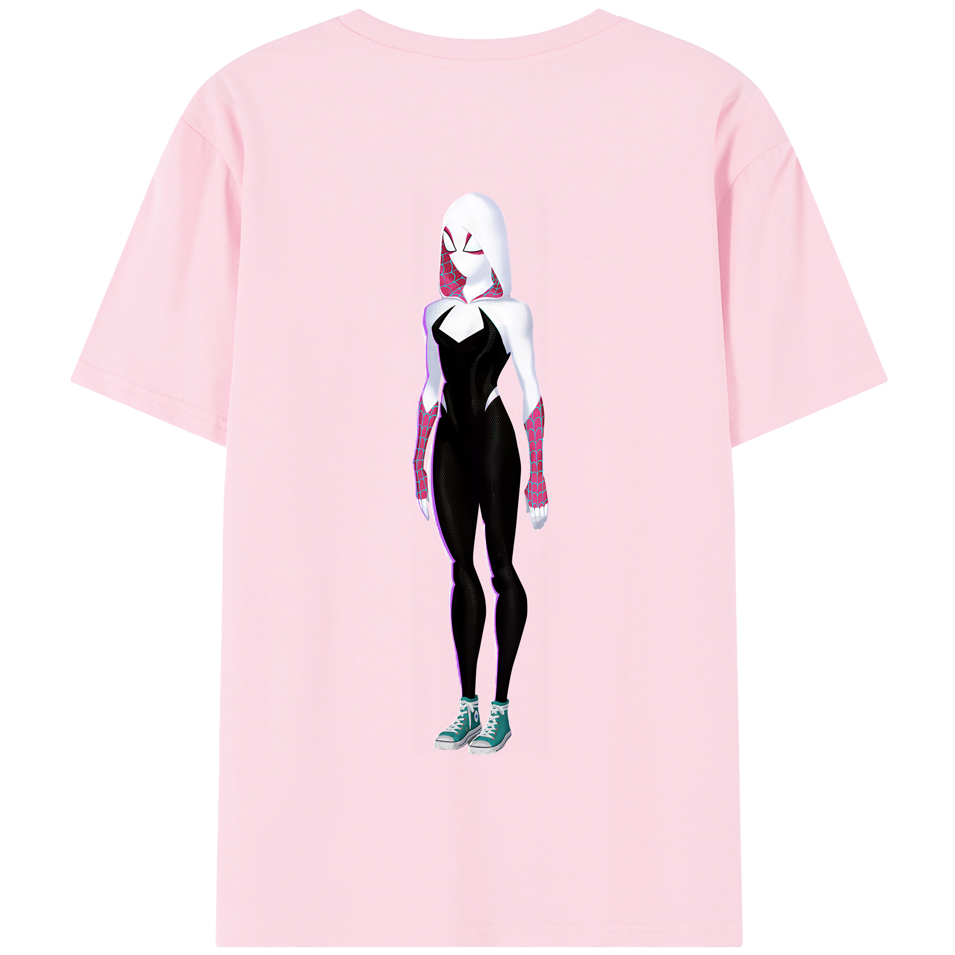 （画像用） Spider Man スパイダーマン 綿100％半袖Tシャツ（背面プリント）