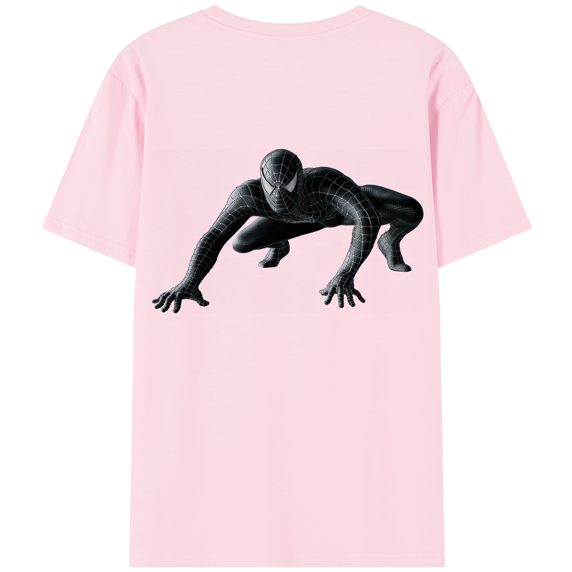 （画像用） Spider Man スパイダーマン 綿100％半袖Tシャツ（背面プリント）