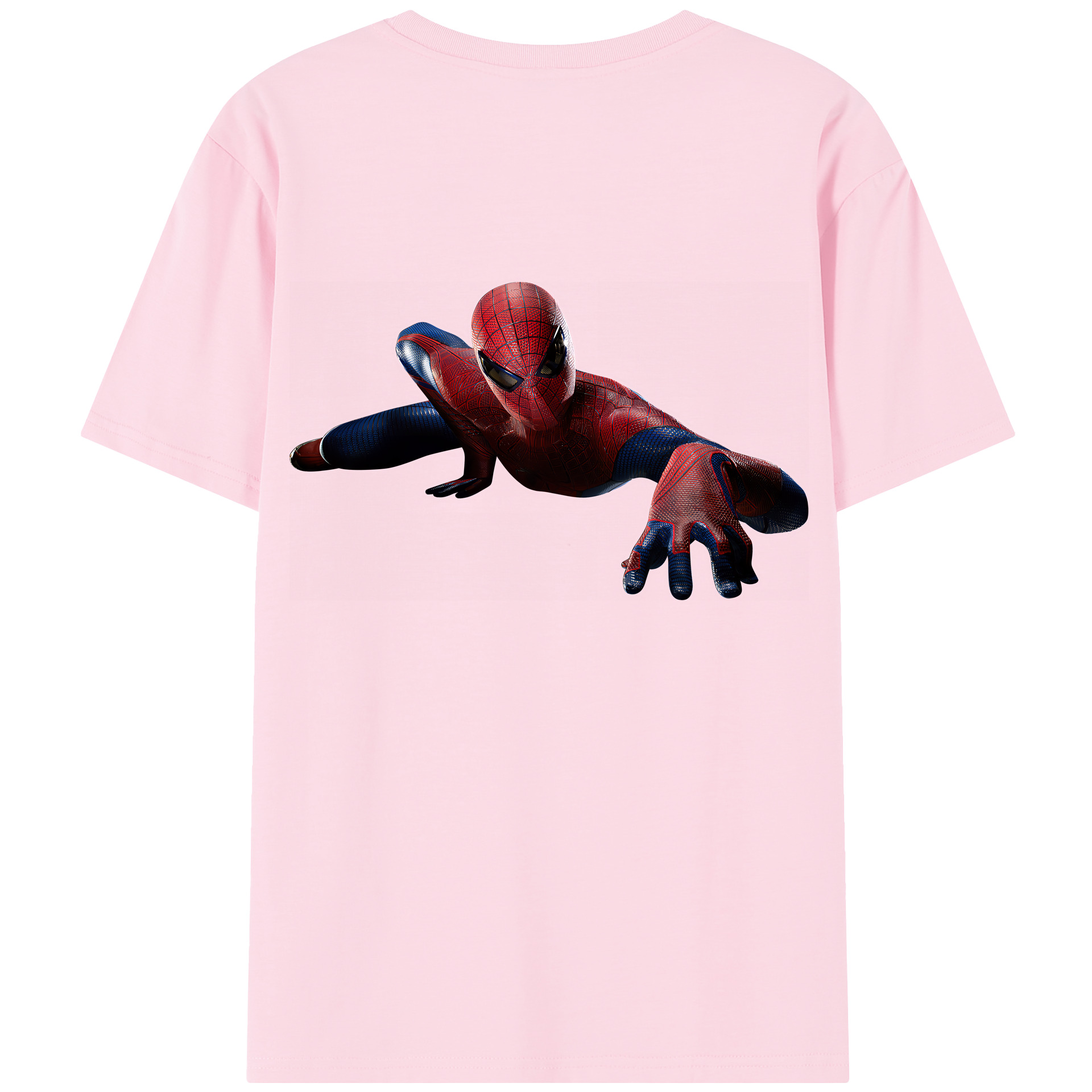 Spider Man スパイダーマン 綿100％半袖Tシャツ（背面プリント）