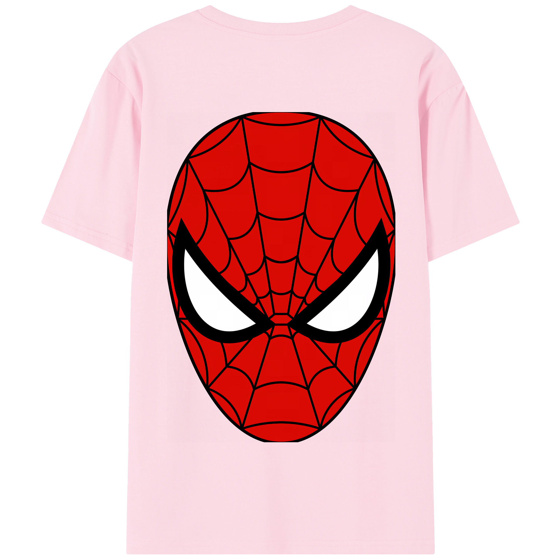 （画像用） Spider Man スパイダーマン 綿100％半袖Tシャツ（背面プリント）