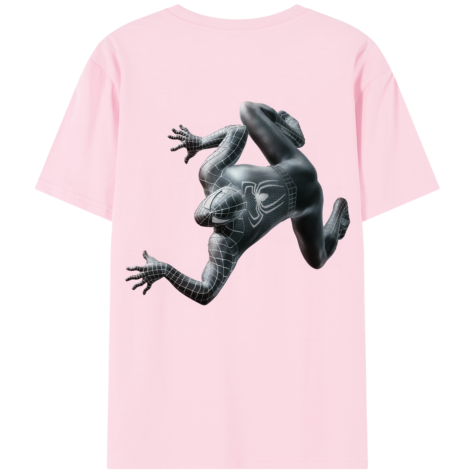 （画像用） Spider Man スパイダーマン 綿100％半袖Tシャツ（背面プリント）