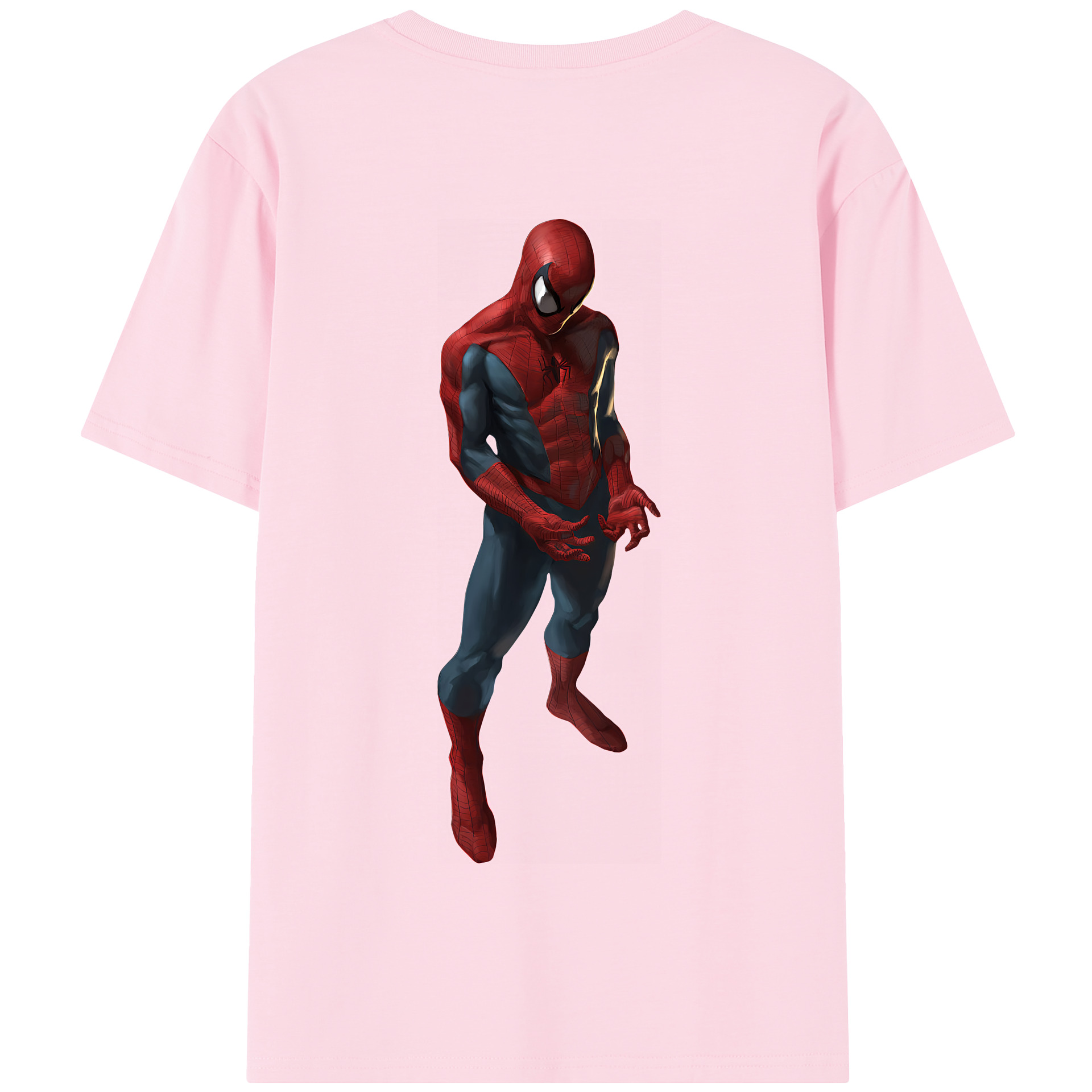 Spider Man スパイダーマン 綿100％半袖Tシャツ（背面プリント）
