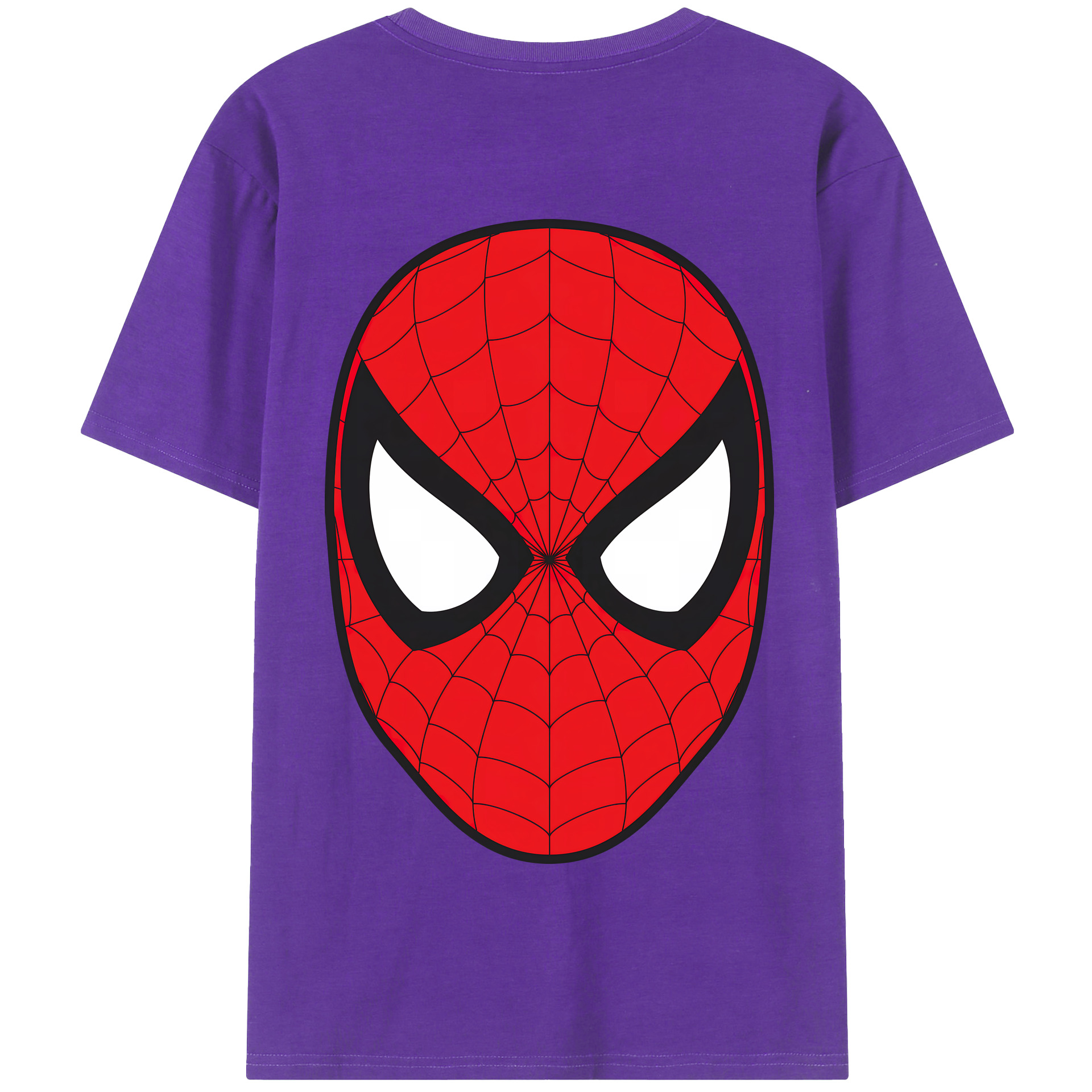 （画像用） Spider Man スパイダーマン 綿100％半袖Tシャツ（背面プリント）