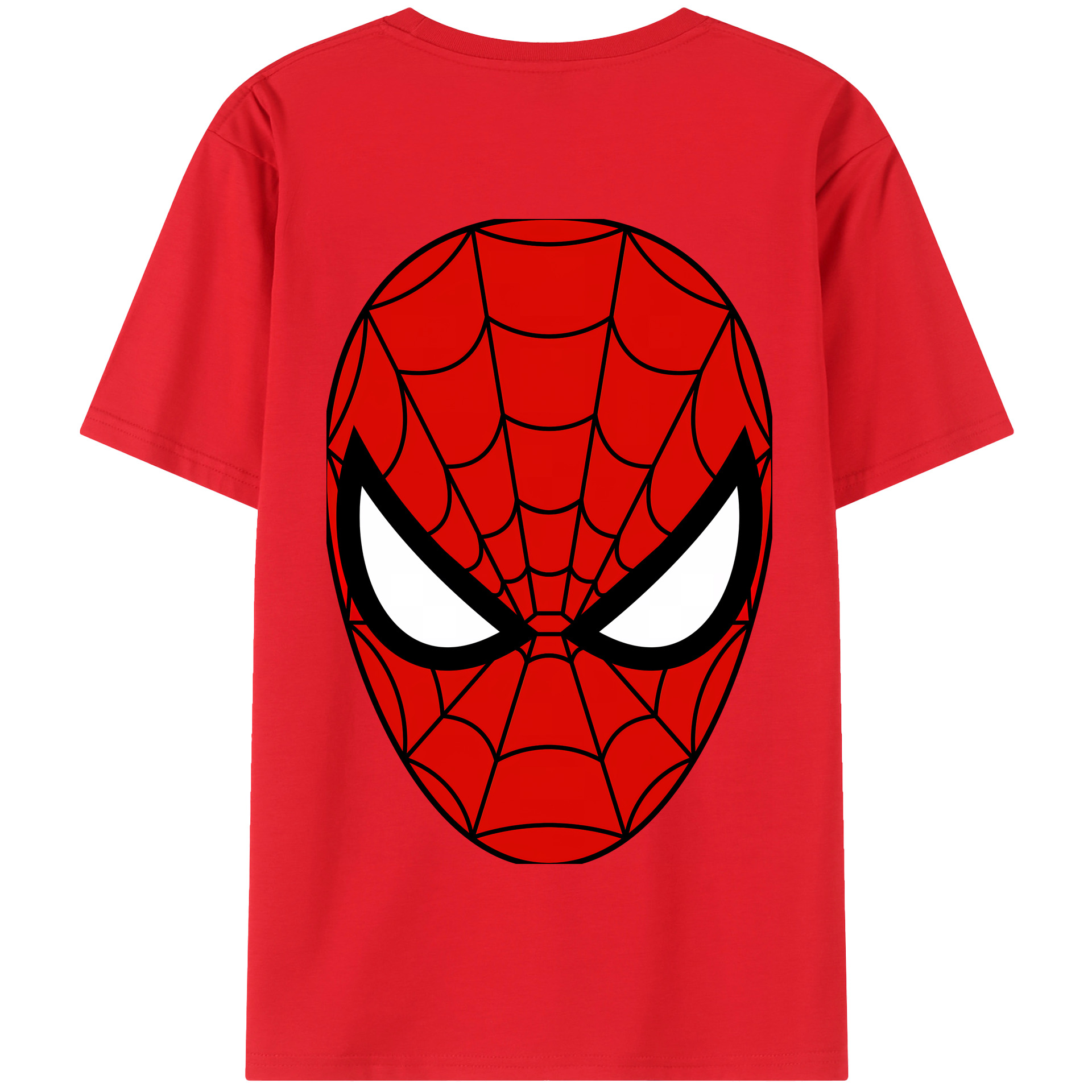 （画像用） Spider Man スパイダーマン 綿100％半袖Tシャツ（背面プリント）