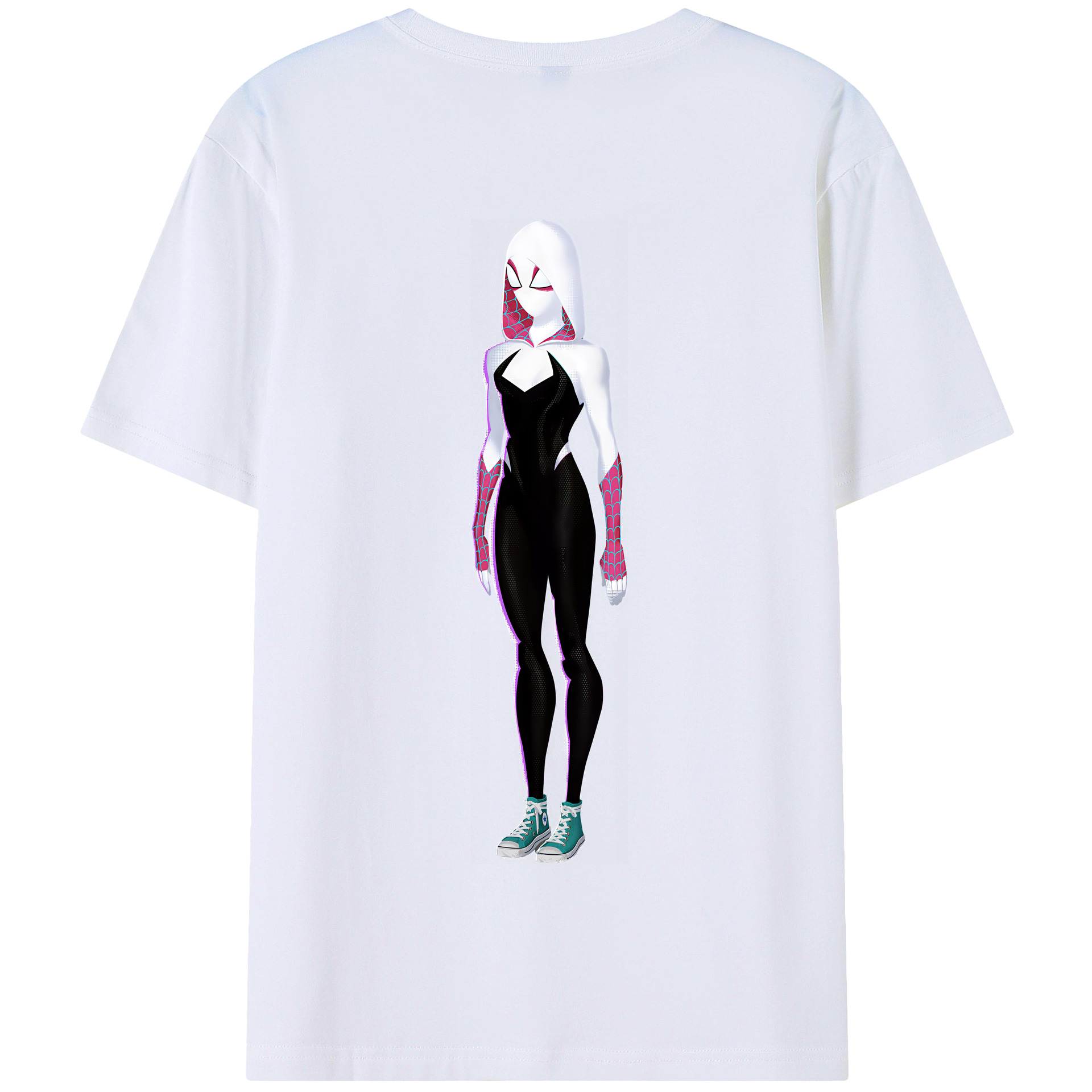 （画像用） Spider Man スパイダーマン 綿100％半袖Tシャツ（背面プリント）