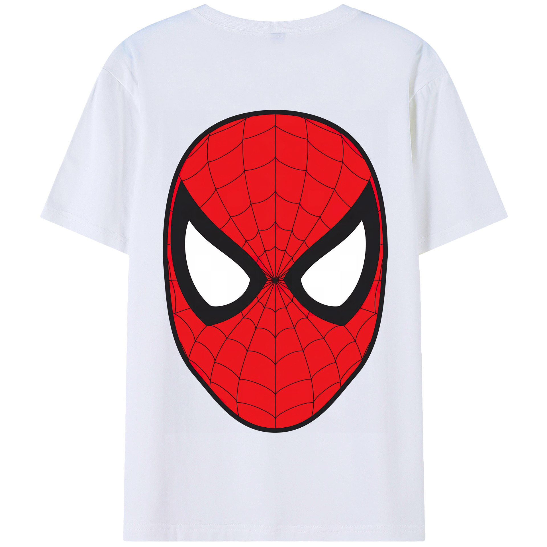 （画像用） Spider Man スパイダーマン 綿100％半袖Tシャツ（背面プリント）