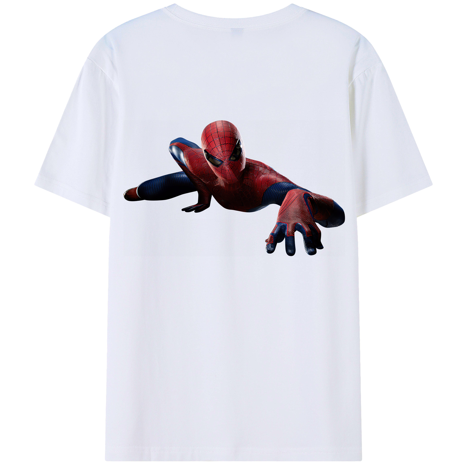（画像用） Spider Man スパイダーマン 綿100％半袖Tシャツ（背面プリント）