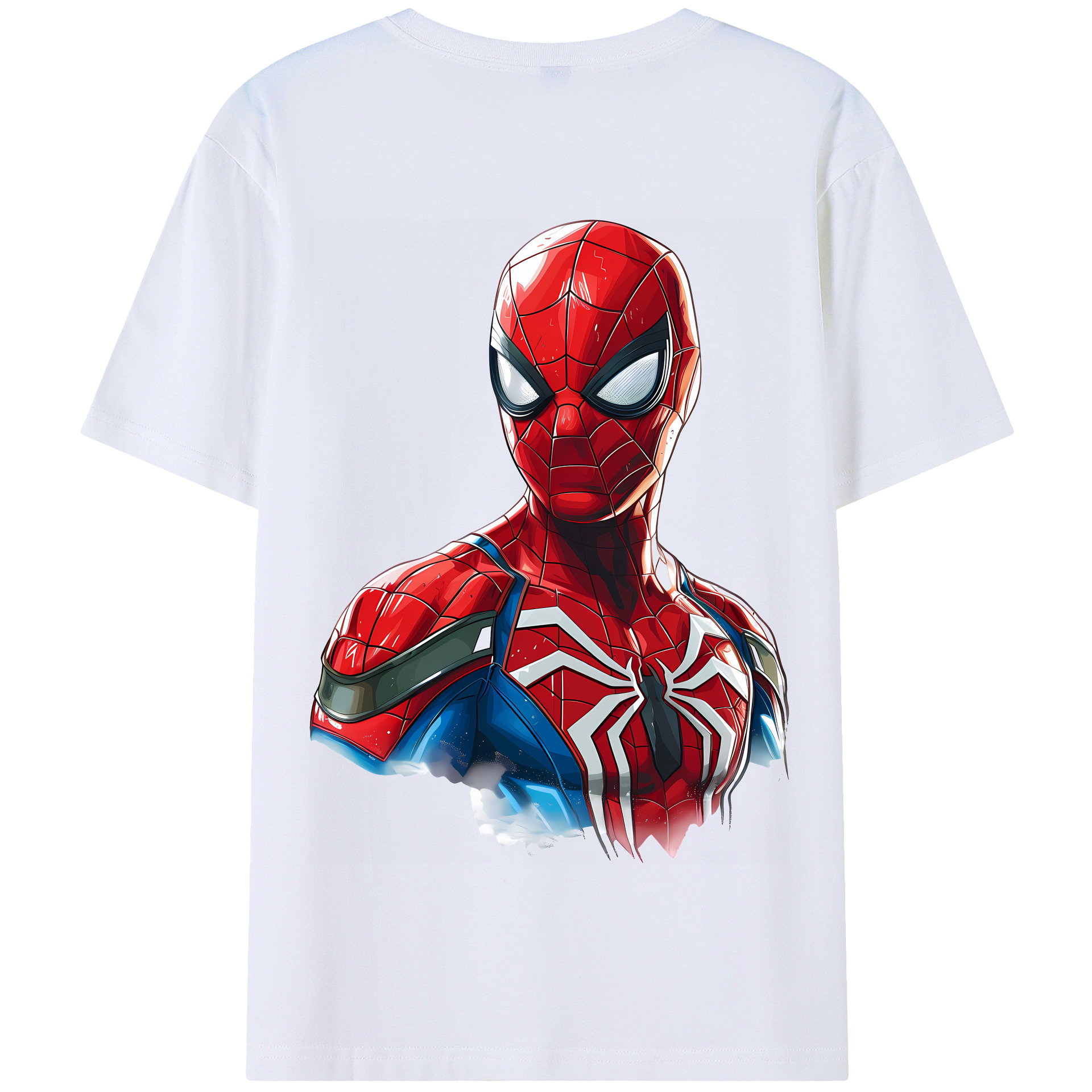 （画像用） Spider Man スパイダーマン 綿100％半袖Tシャツ（背面プリント）