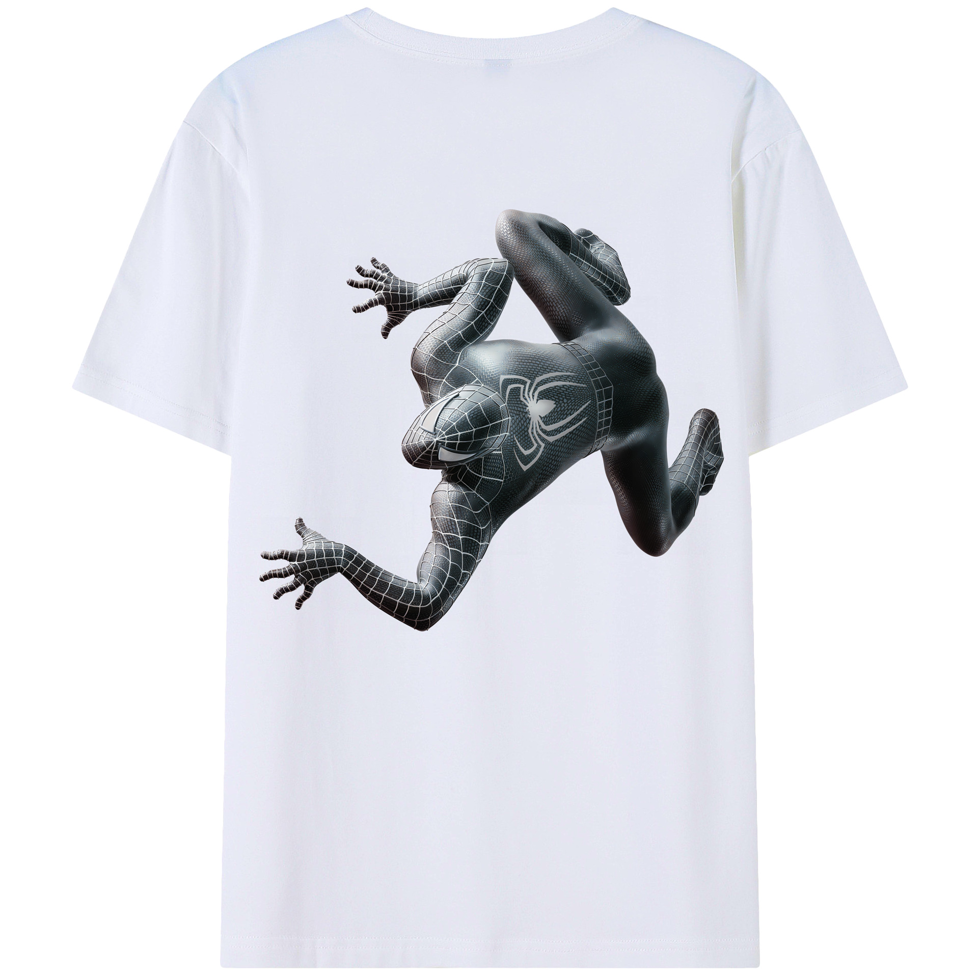（画像用） Spider Man スパイダーマン 綿100％半袖Tシャツ（背面プリント）