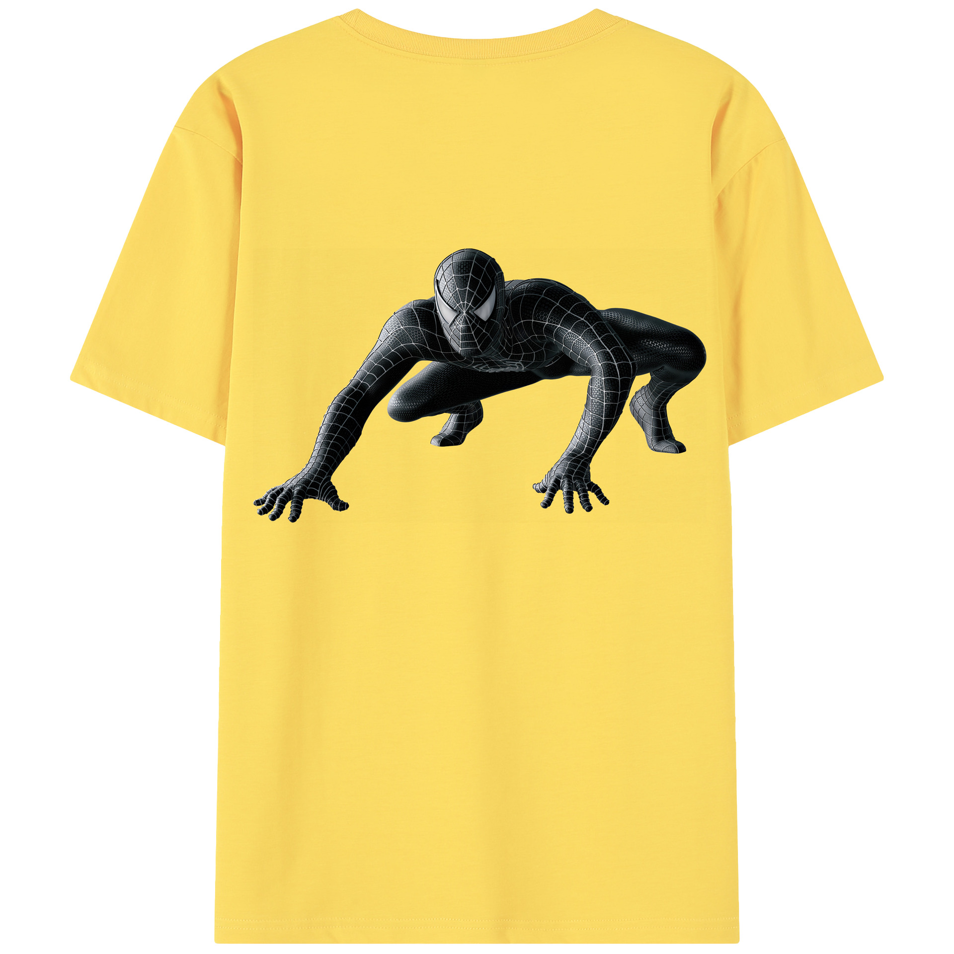（画像用） Spider Man スパイダーマン 綿100％半袖Tシャツ（背面プリント）