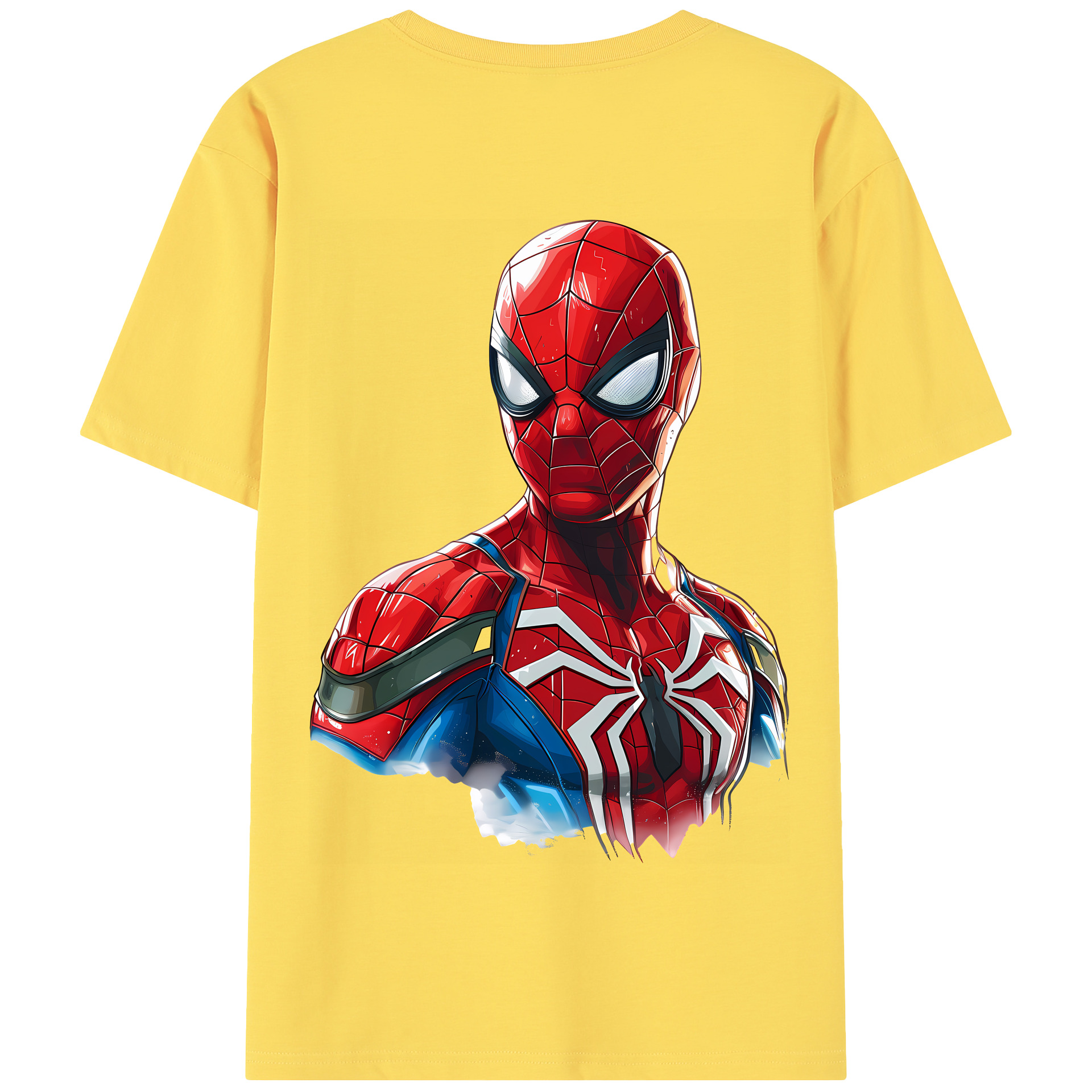 （画像用） Spider Man スパイダーマン 綿100％半袖Tシャツ（背面プリント）