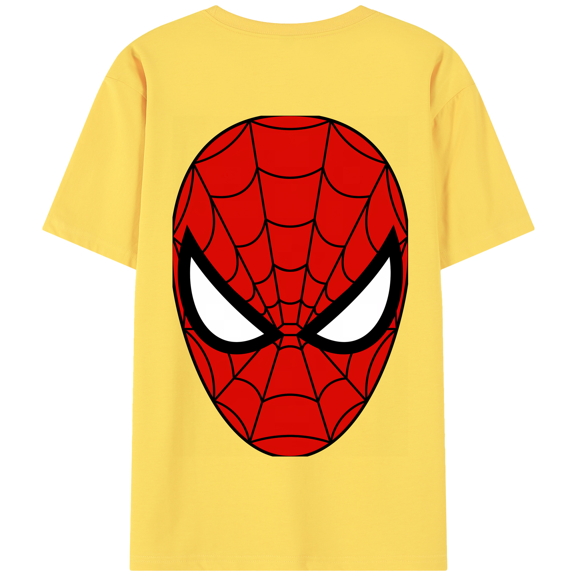 （画像用） Spider Man スパイダーマン 綿100％半袖Tシャツ（背面プリント）