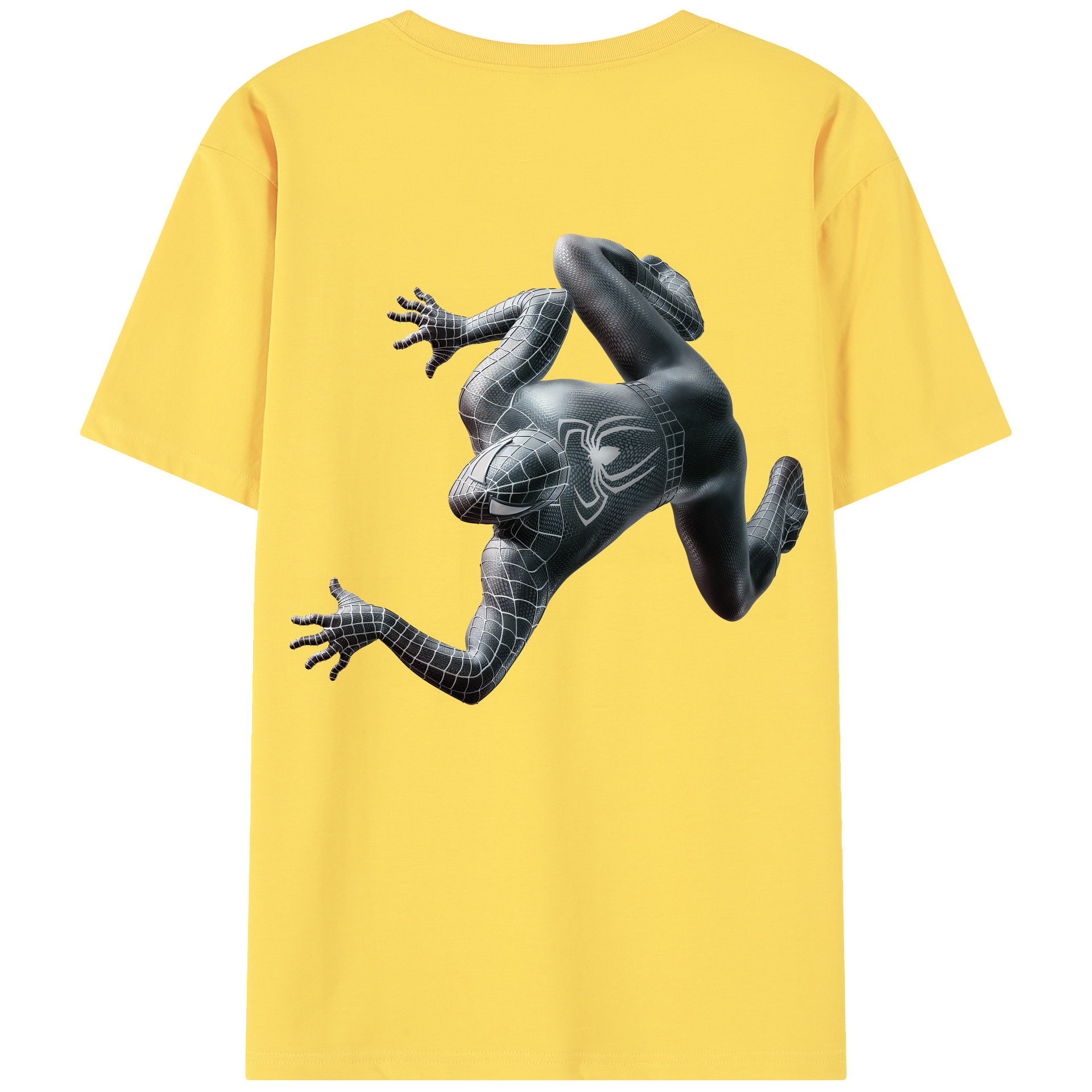 （画像用） Spider Man スパイダーマン 綿100％半袖Tシャツ（背面プリント）