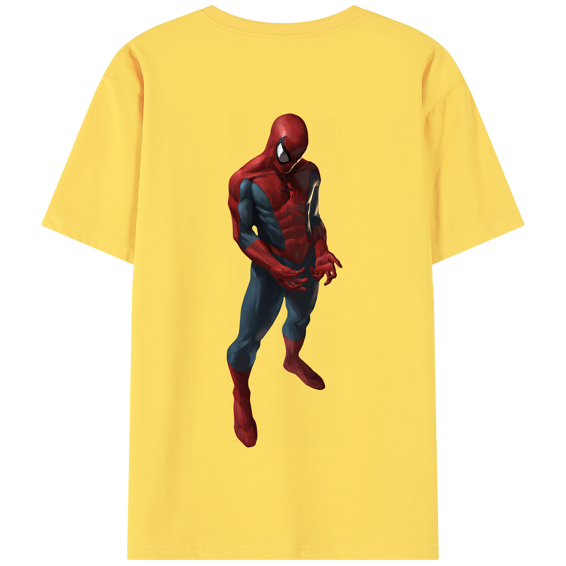 Spider Man スパイダーマン 綿100％半袖Tシャツ（背面プリント）