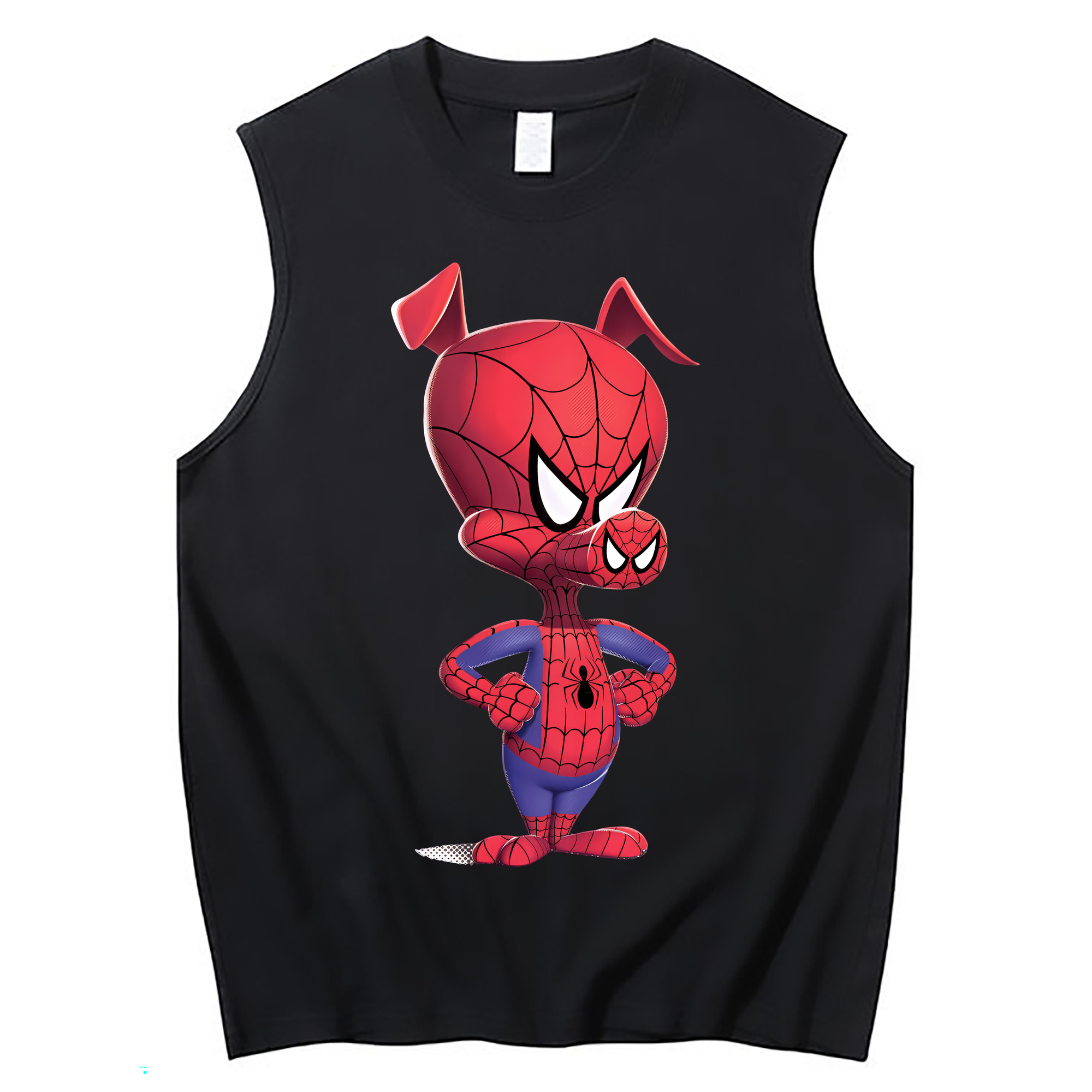 （画像用） Spider Man スパイダーマン コットン100％タンクトップ（フロントプリント）