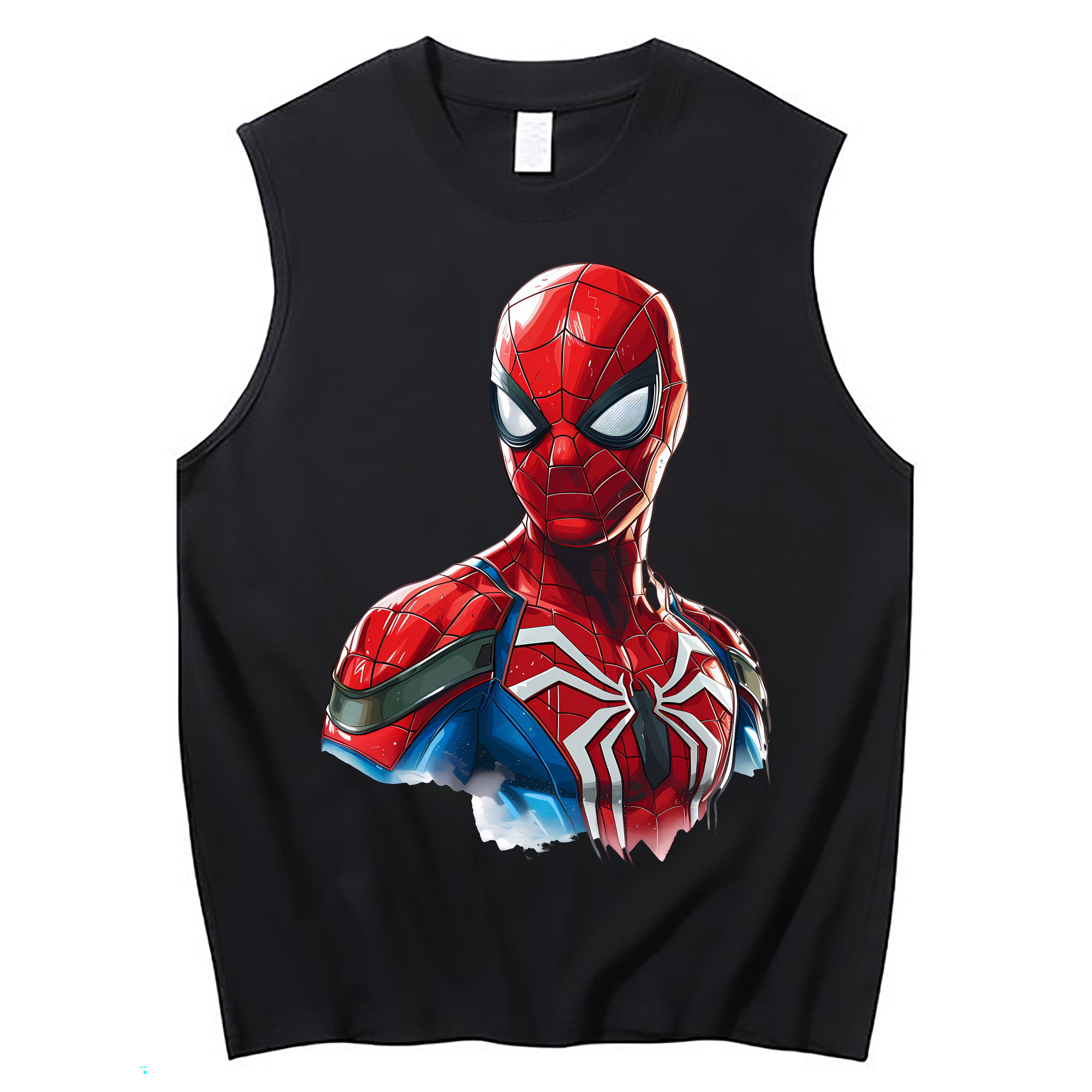 （画像用） Spider Man スパイダーマン コットン100％タンクトップ（フロントプリント）