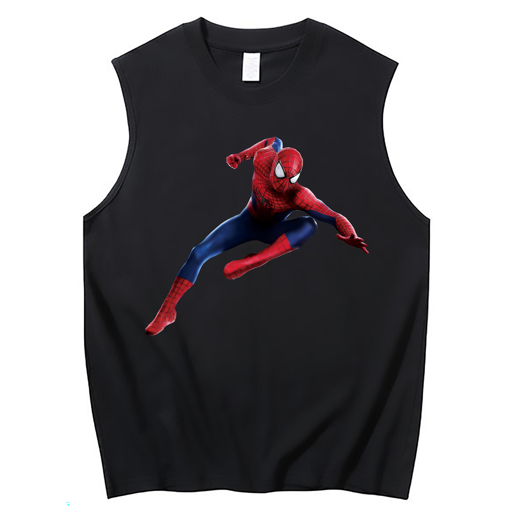 （画像用） Spider Man スパイダーマン コットン100％タンクトップ（フロントプリント）