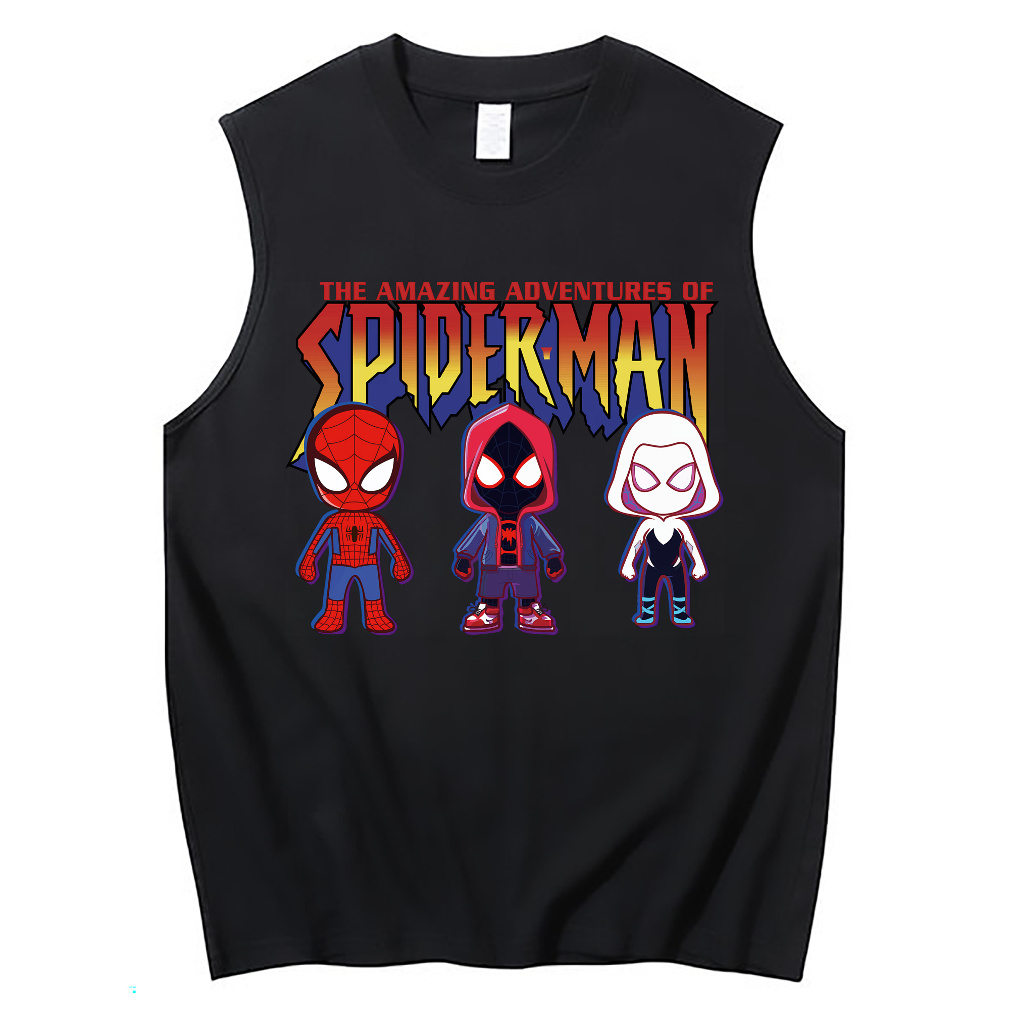 （画像用） Spider Man スパイダーマン コットン100％タンクトップ（フロントプリント）